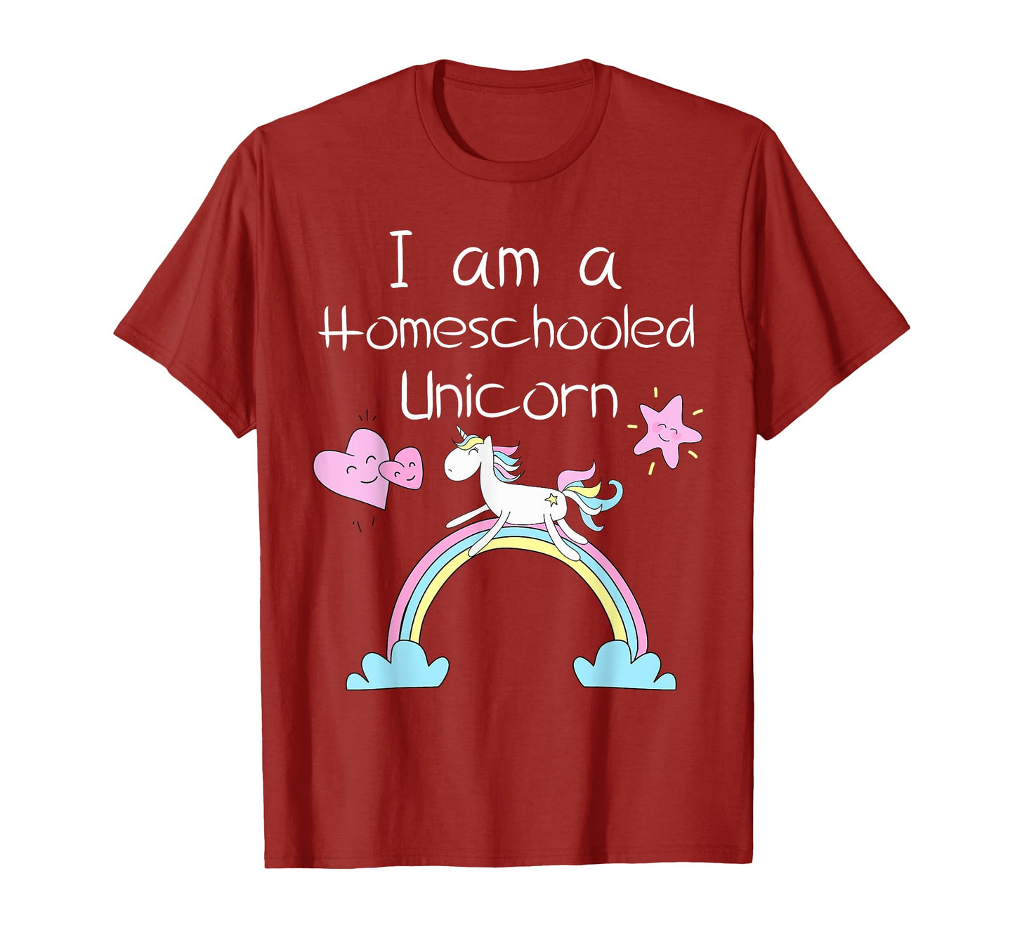 Homeschool Kids Shirts Im A Homeschooled Unicorn T-Shirt