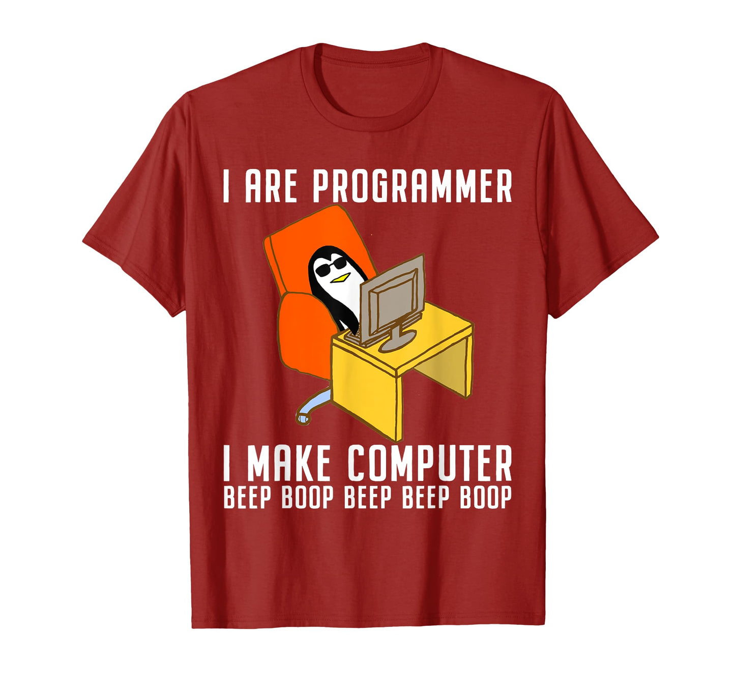 Funny I Are Programmer Programming Coding Nerd Penguin Lover T-Shirt