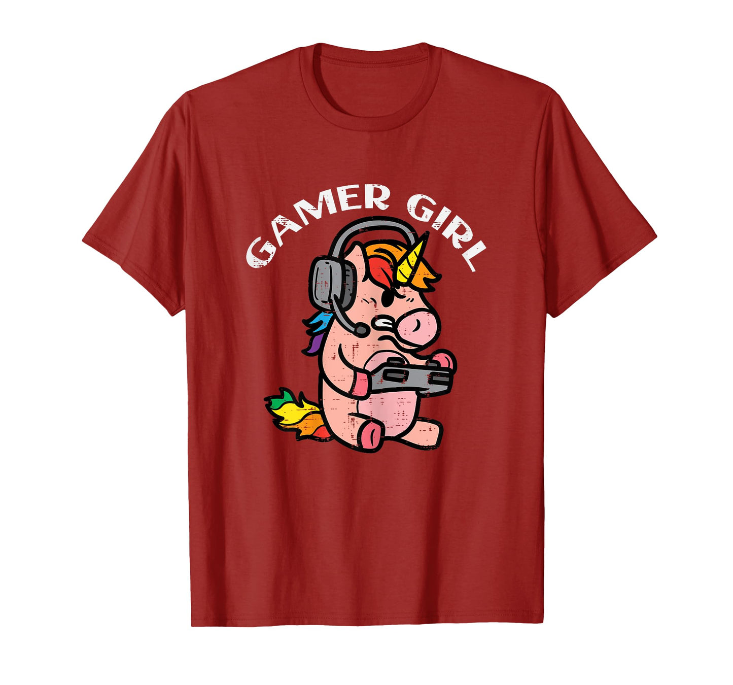 Gamer Girl Unicorn Gaming Cute Women Girls Kids Teen Youth T-Shirt