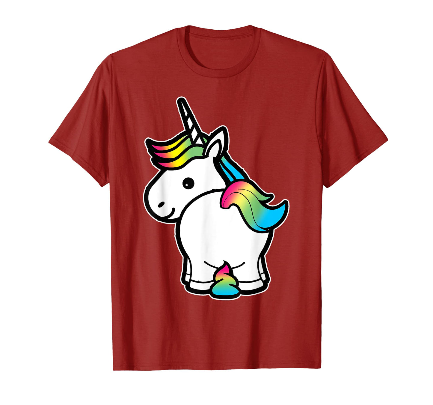 I Poop Magic Cute Unicorn Rainbow Kids Adult Shirt T-Shirt