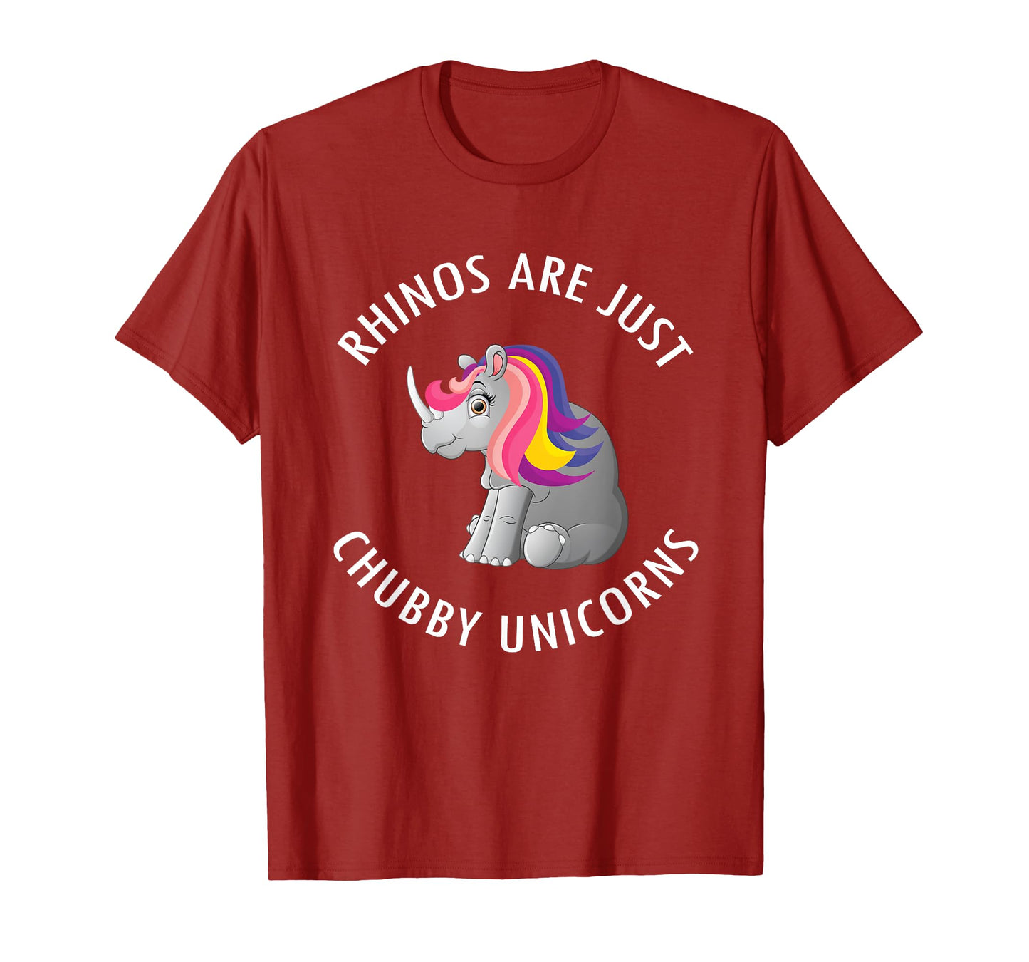 Rhinos Are Just Chubby Unicorns T-Shirt Cute Rhinoceros Tee T-Shirt
