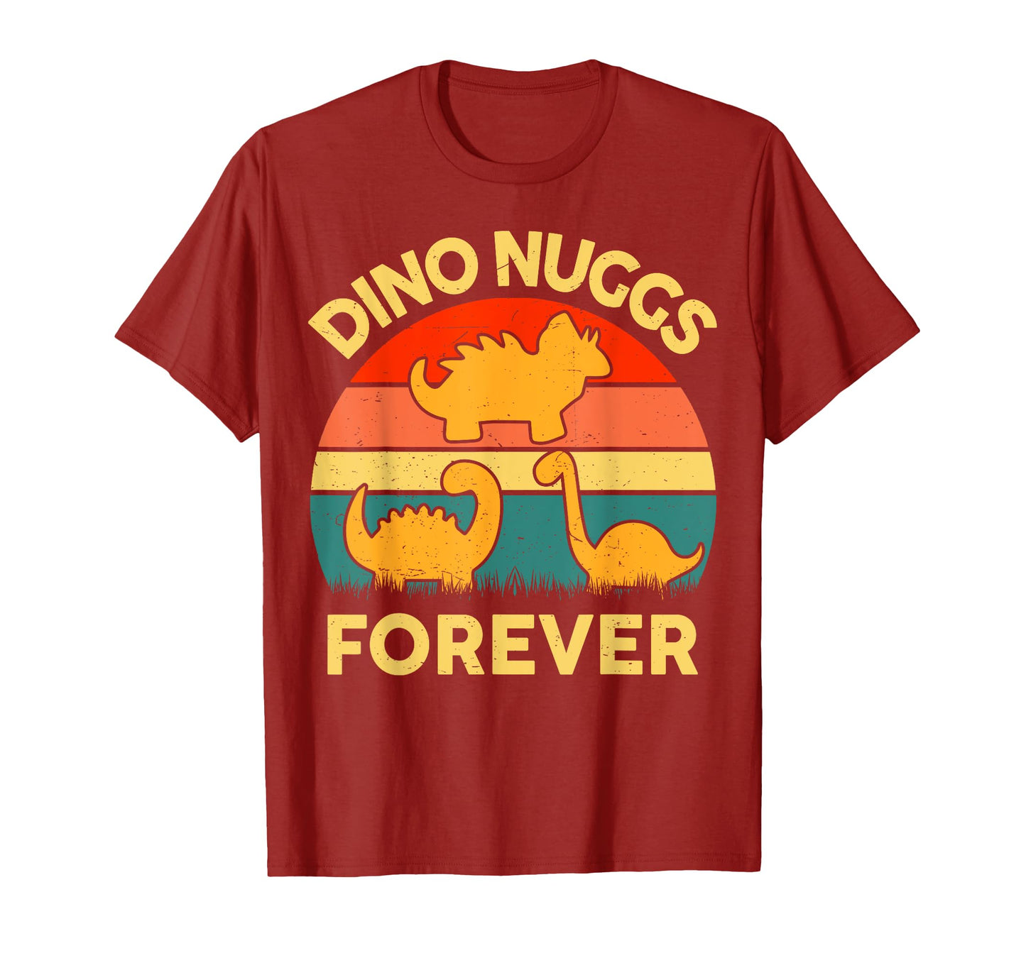 Kids Dino Nuggs Forever Funny I Love Chicken Nugget Toddler T-Shirt