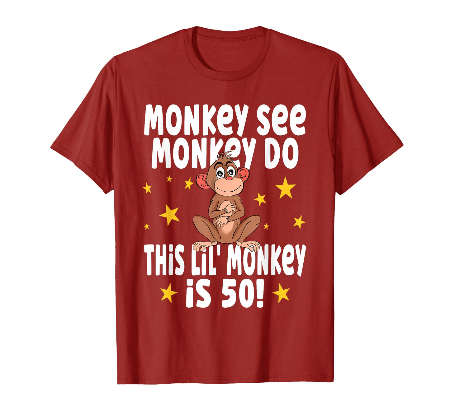 Monkey See Monkey Do 50 Year Old - 50th Birthday Party T-Shirt