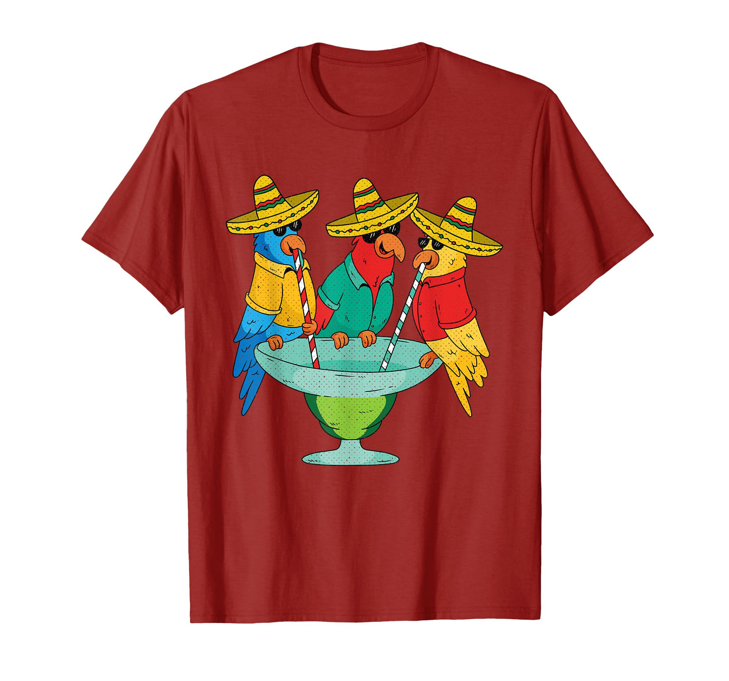 Parrot Cinco De Mayo Funny Drinking Tequila Mexican Fiesta T-Shirt