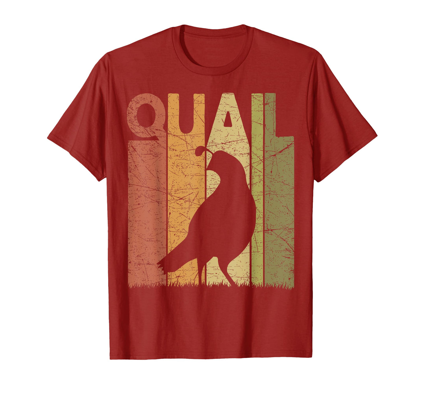 Quail Vintage Birdwatching Quail Retro Ornithology Birding T-Shirt