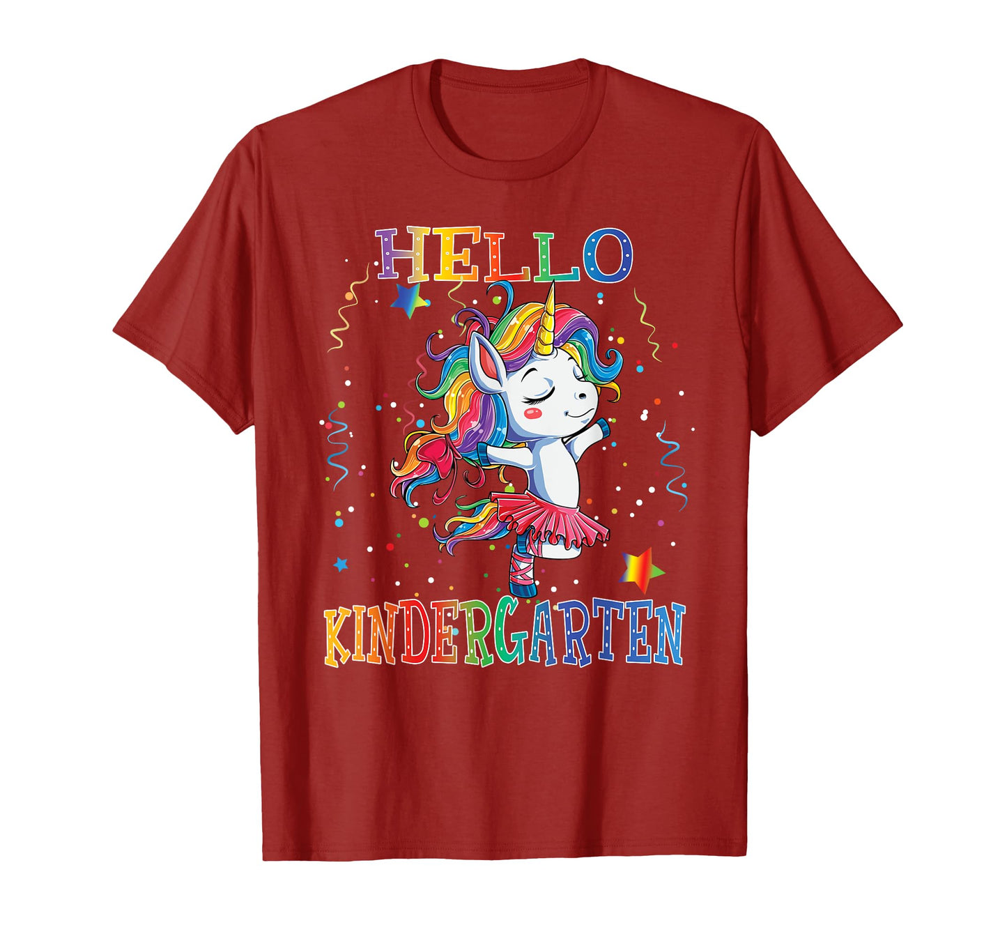 Hello Kindergarten Cute Unicorn First Day Of School Gifts T-Shirt