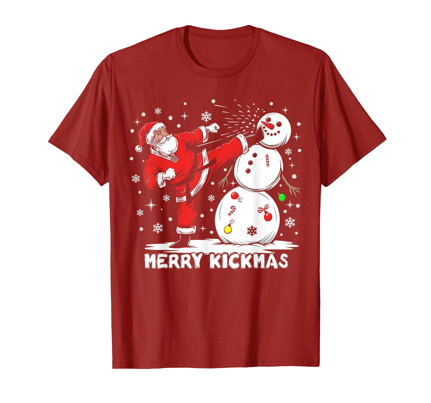 Merry Kickmas Funny Xmas Santa Taekwondo Christmas Judo T-Shirt