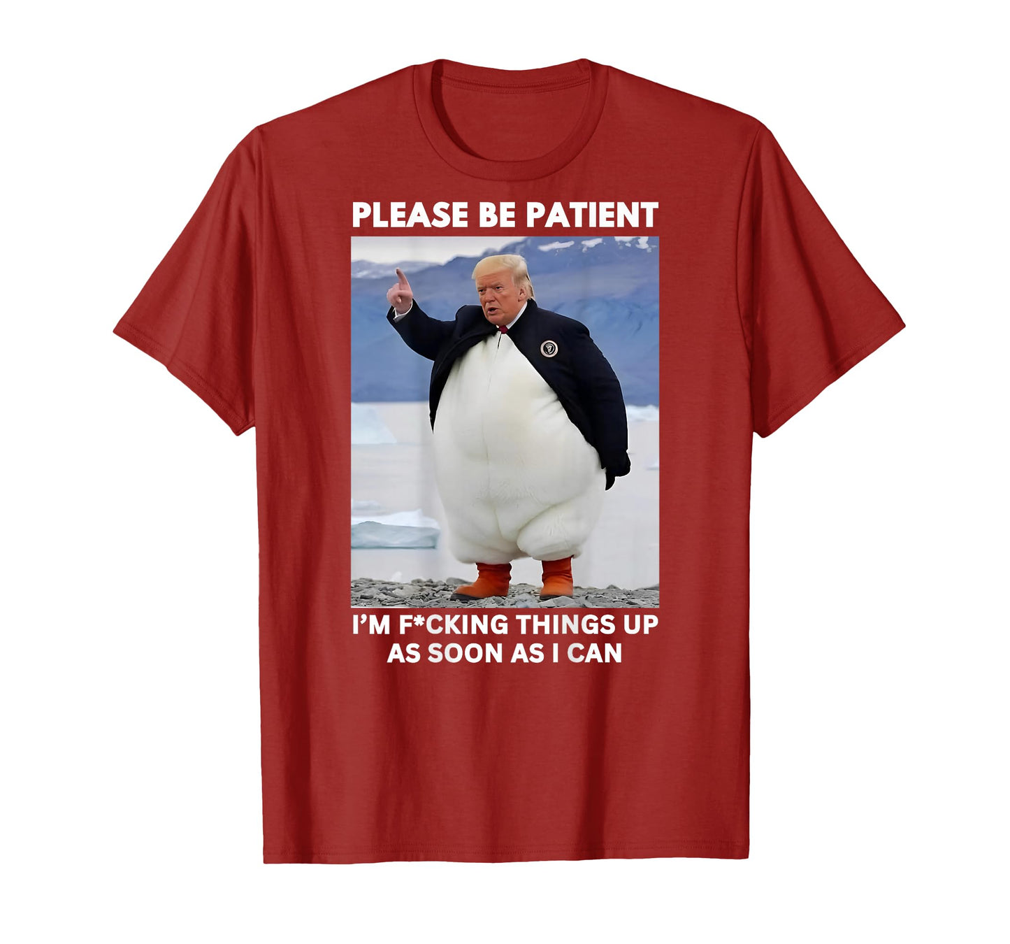 Penguins Against Tariffs Anti-Trump Protest HANDS OFF 2025 T-Shirt