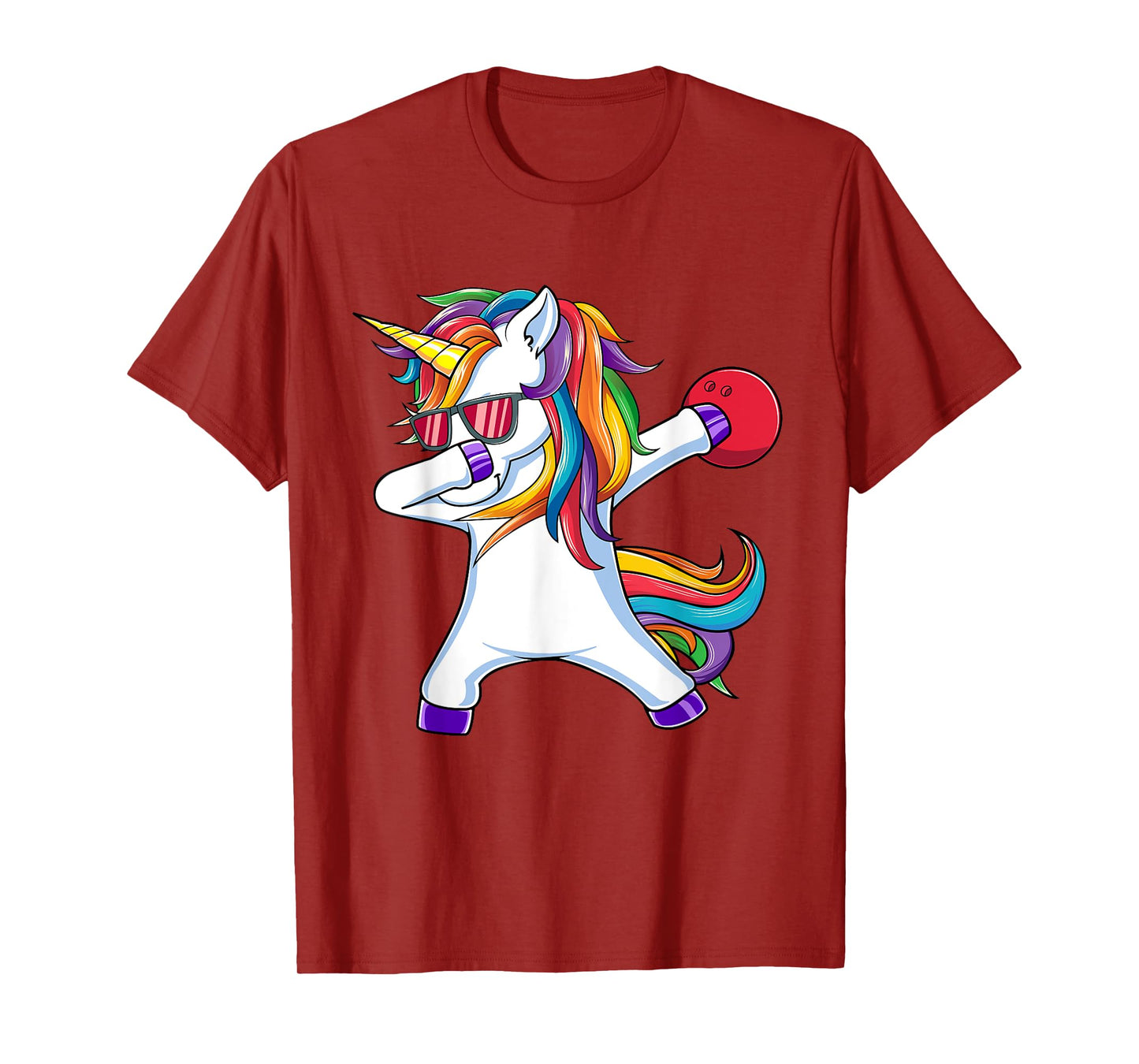 Dabbing Unicorn Bowling Funny Dab Dance T-Shirt