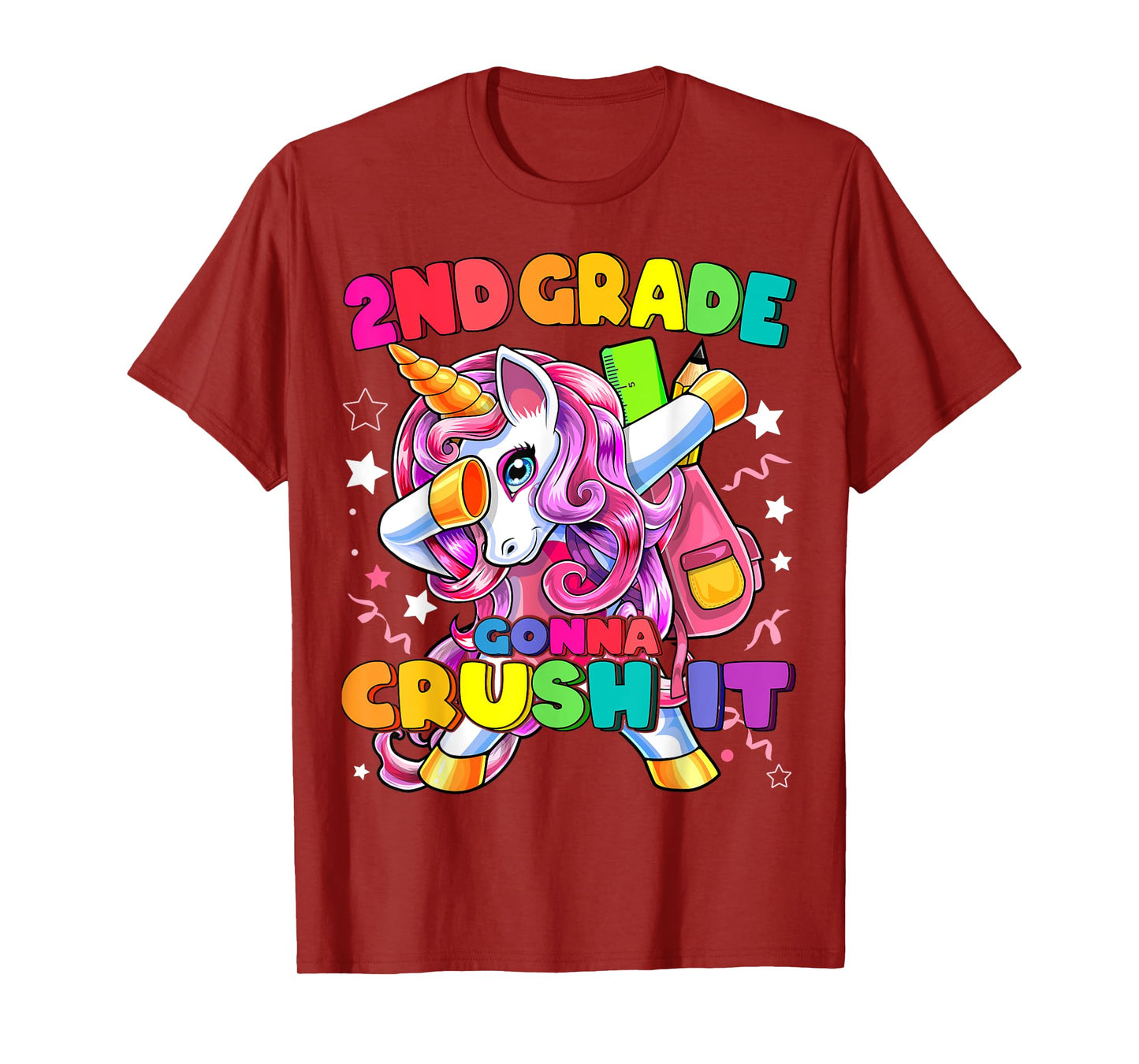 2nd Grade Dabbing Unicorn Back to School Shirt Girls Gift T-Shirt