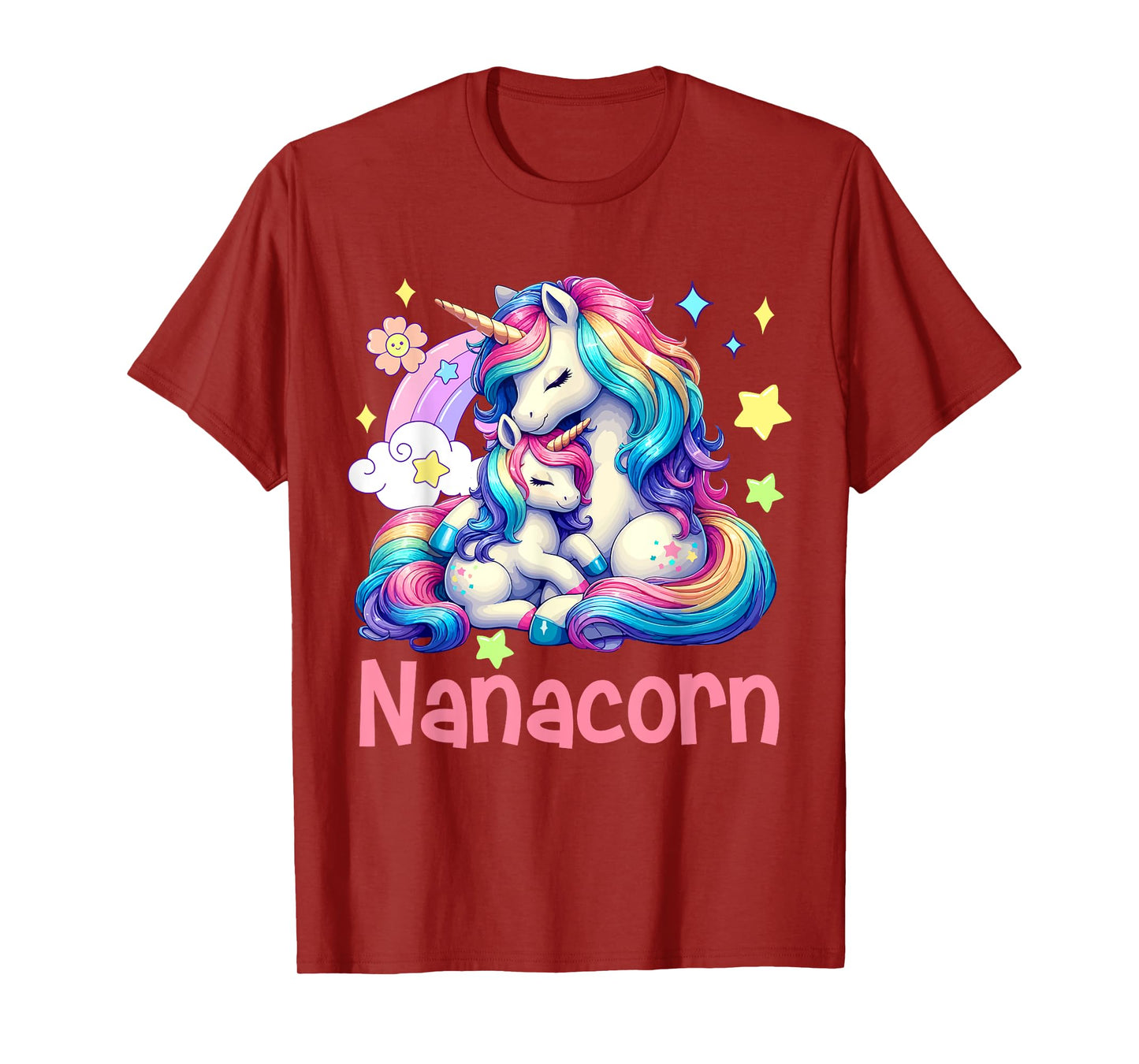 Nanacorn Mother's Day Nana Costume Unicorns Lover Family T-Shirt