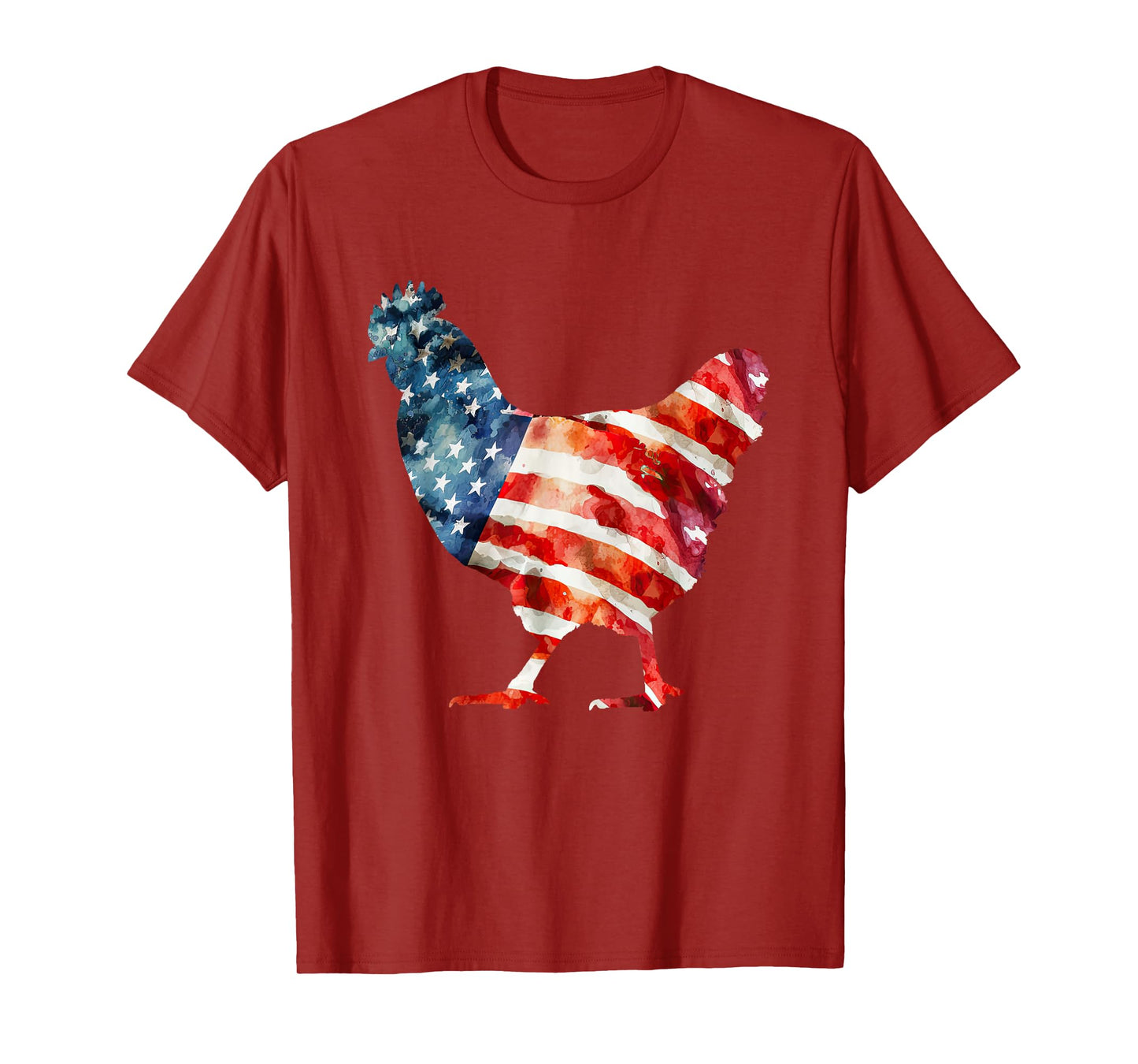 USA Chicken 4th of July Chicken American Flag T-Shirt for Women Kids Men