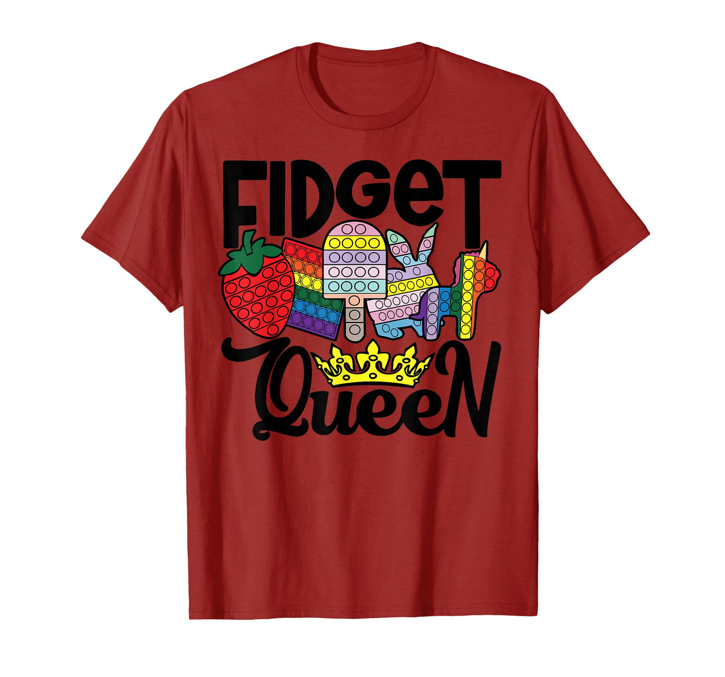 Fidget Queen Pop It for Girls T-Shirt