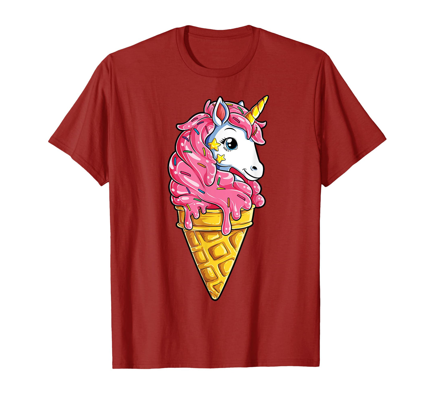 Unicone Unicorn T shirt Ice Cream Cone Rainbow Gifts Girls T-Shirt