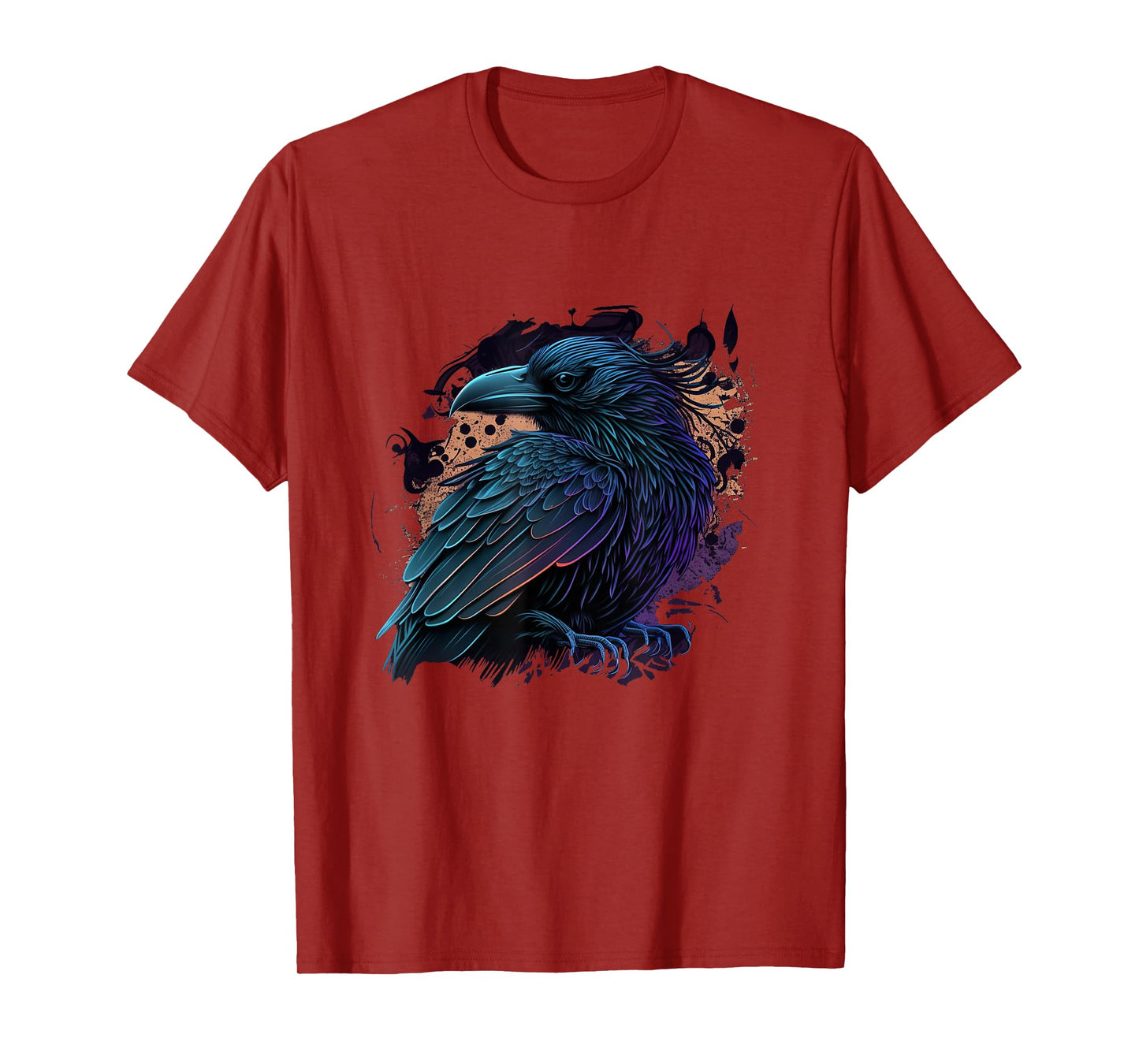 Raven Graphic Goth Black Crow T-Shirt