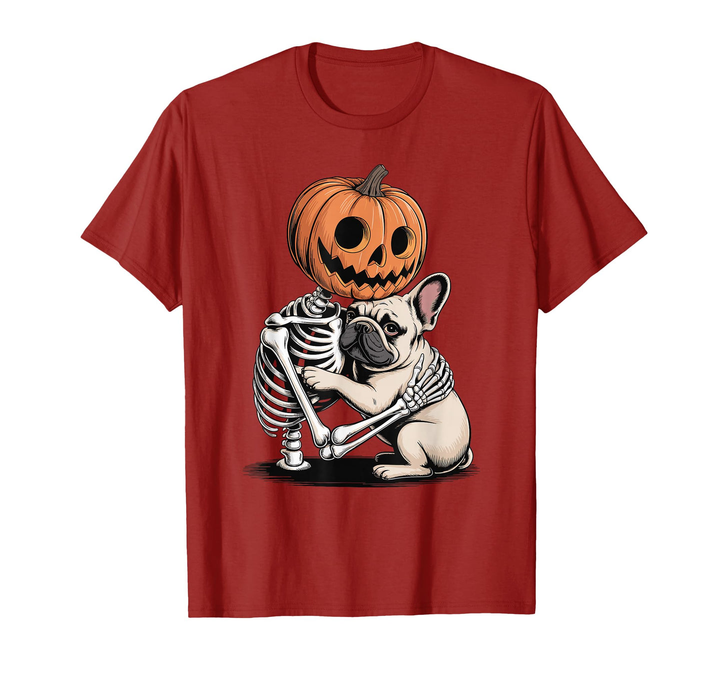 Halloween Skeleton French Bulldog Frenchie T-Shirt