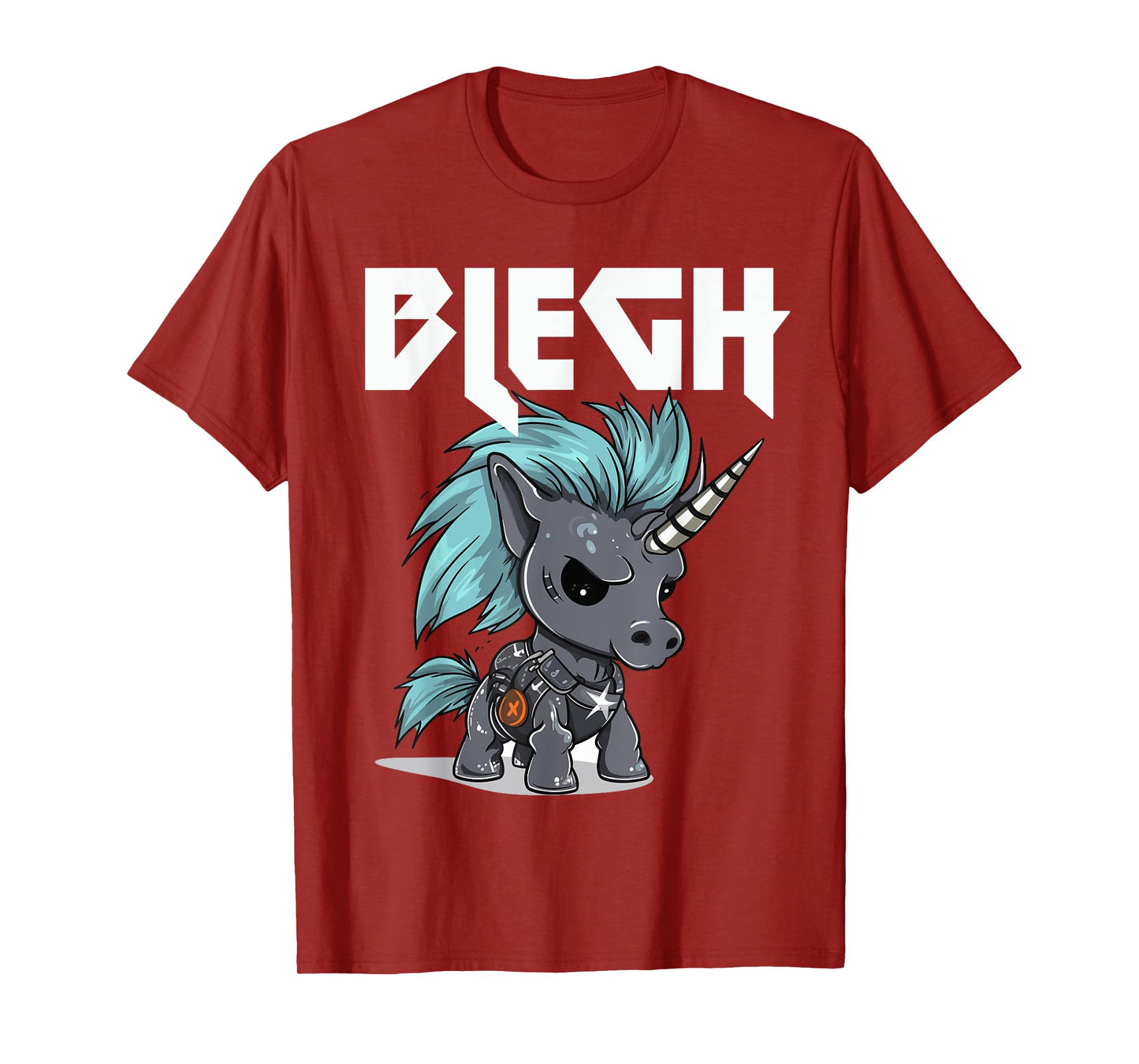 Blegh Heavy Metal Metalcore Unicorn T-Shirt