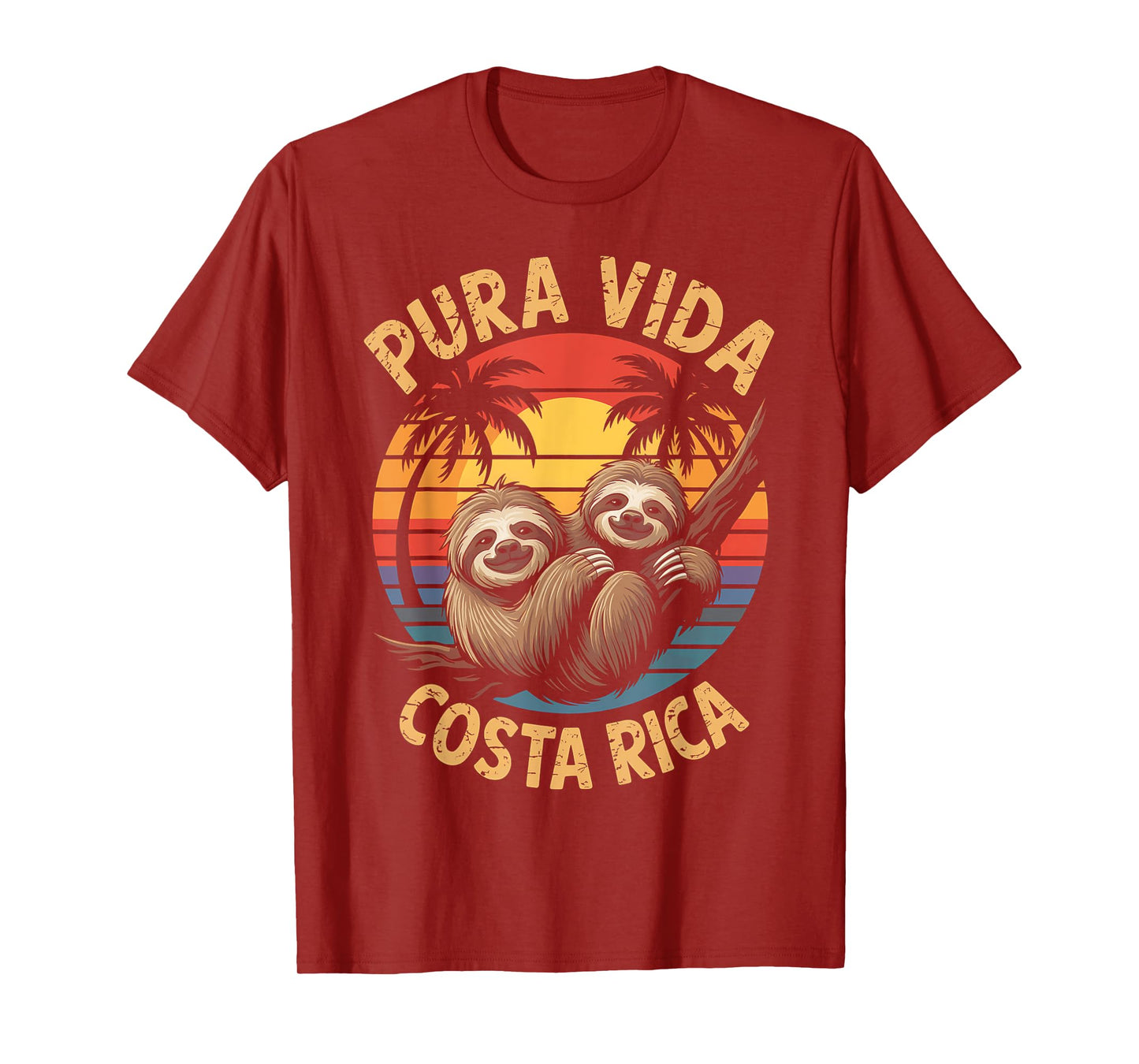 Vacation Tropical Pura Vida Sloth Costa Rica T-Shirt