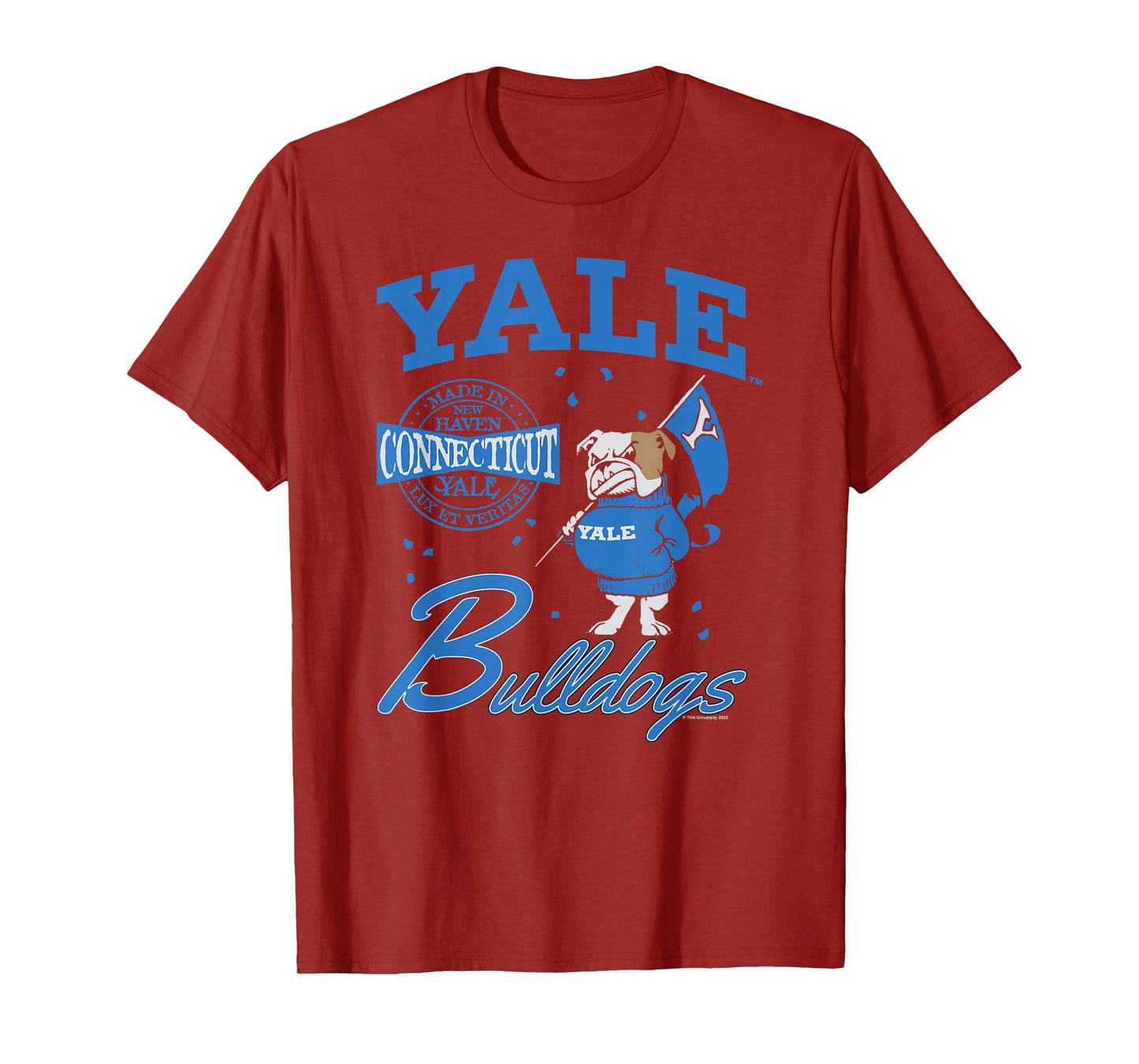 Yale University Made in New Haven Connecticut Handsome Dan T-Shirt