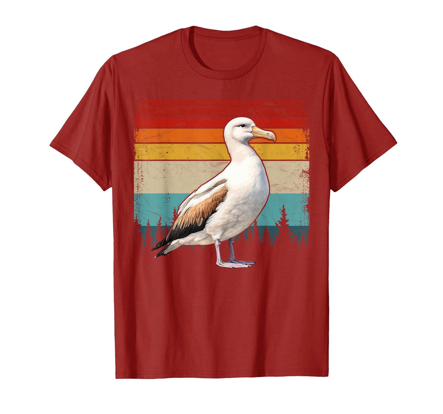 Albatross Vintage Distressed Retro Style Cool Albatross Bird T-Shirt