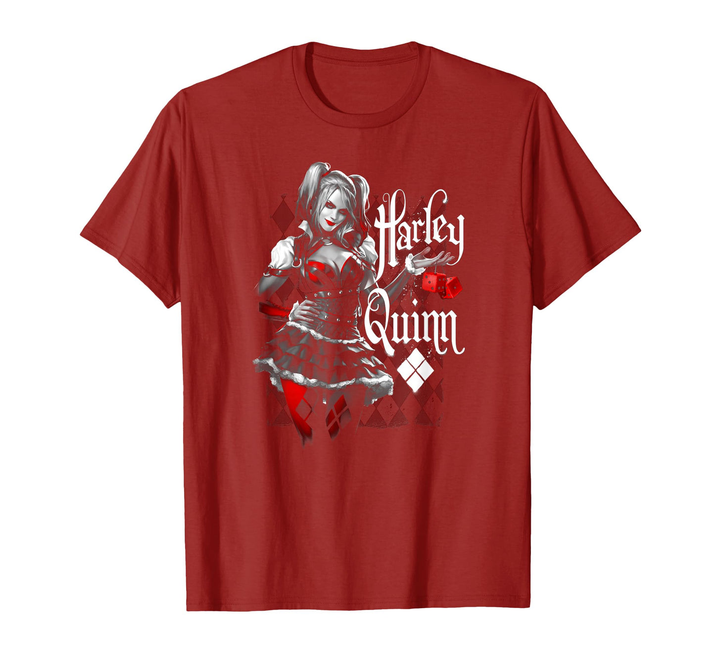 Batman: Arkham Knight Harley Quinn Dice T-Shirt