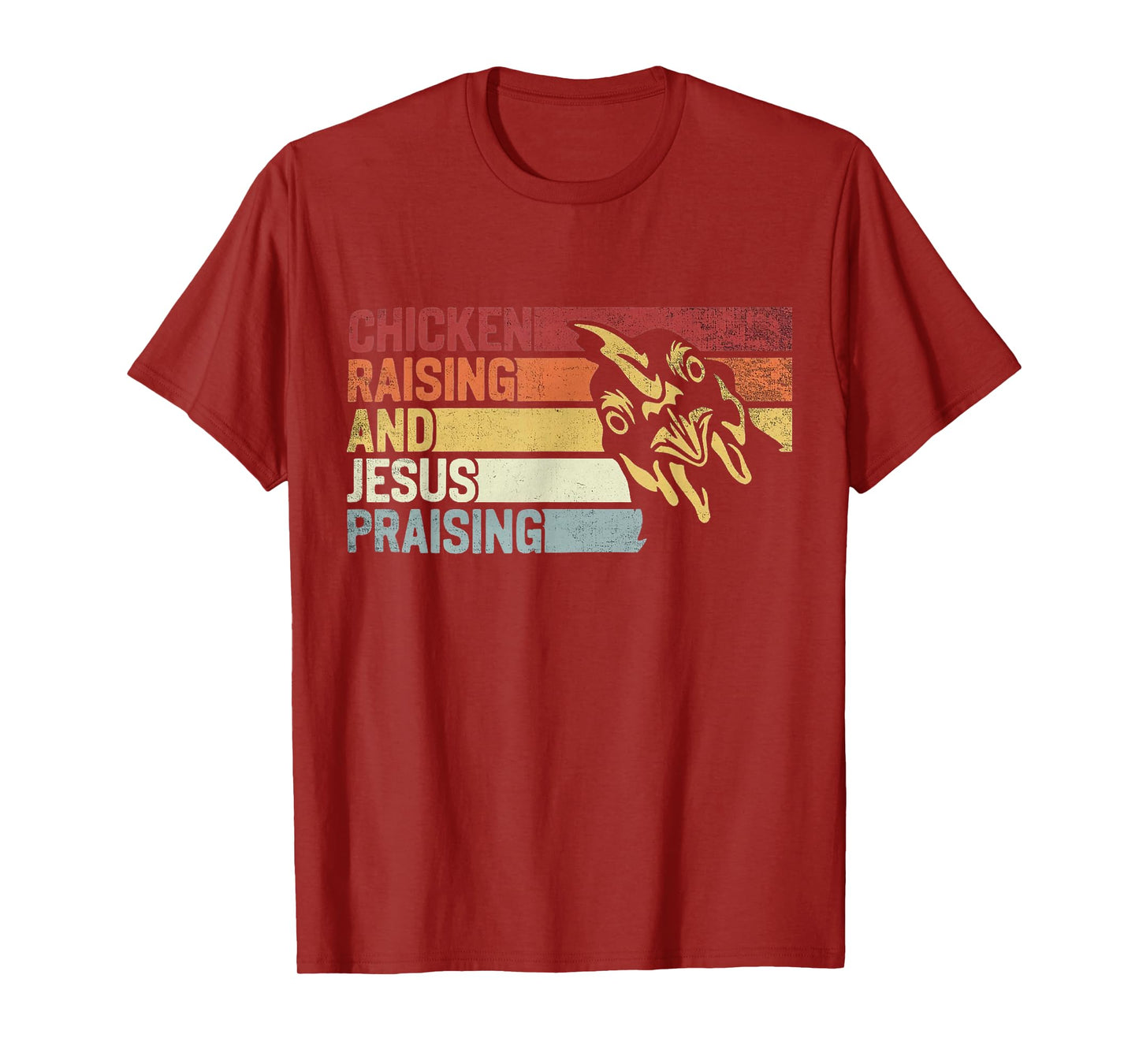 Retro vintage Chicken Raising & Jesus Praising T-Shirt