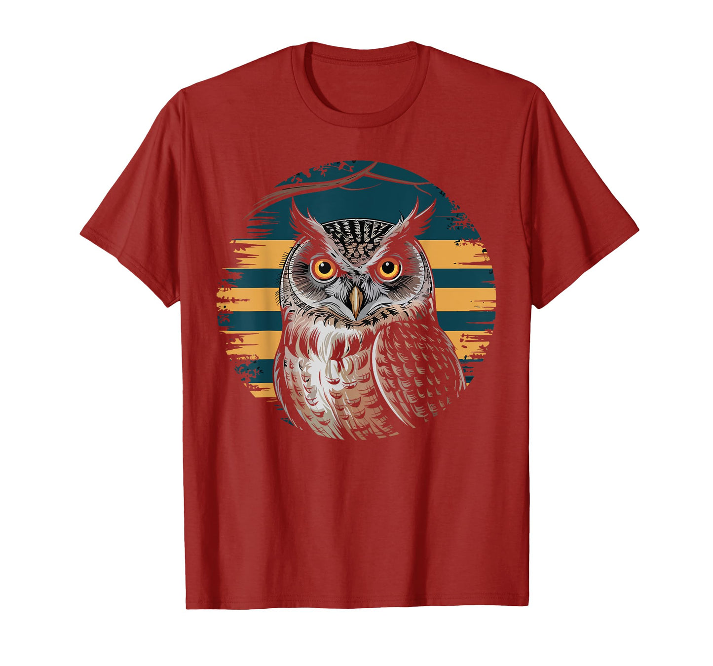 Retro Owl Birdwatching Nature Animal Lover Gifts for Women T-Shirt