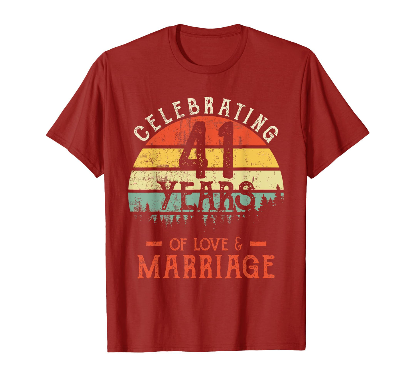 Legends Vintage 41 years marriage anniversary Crew His/Her T-Shirt