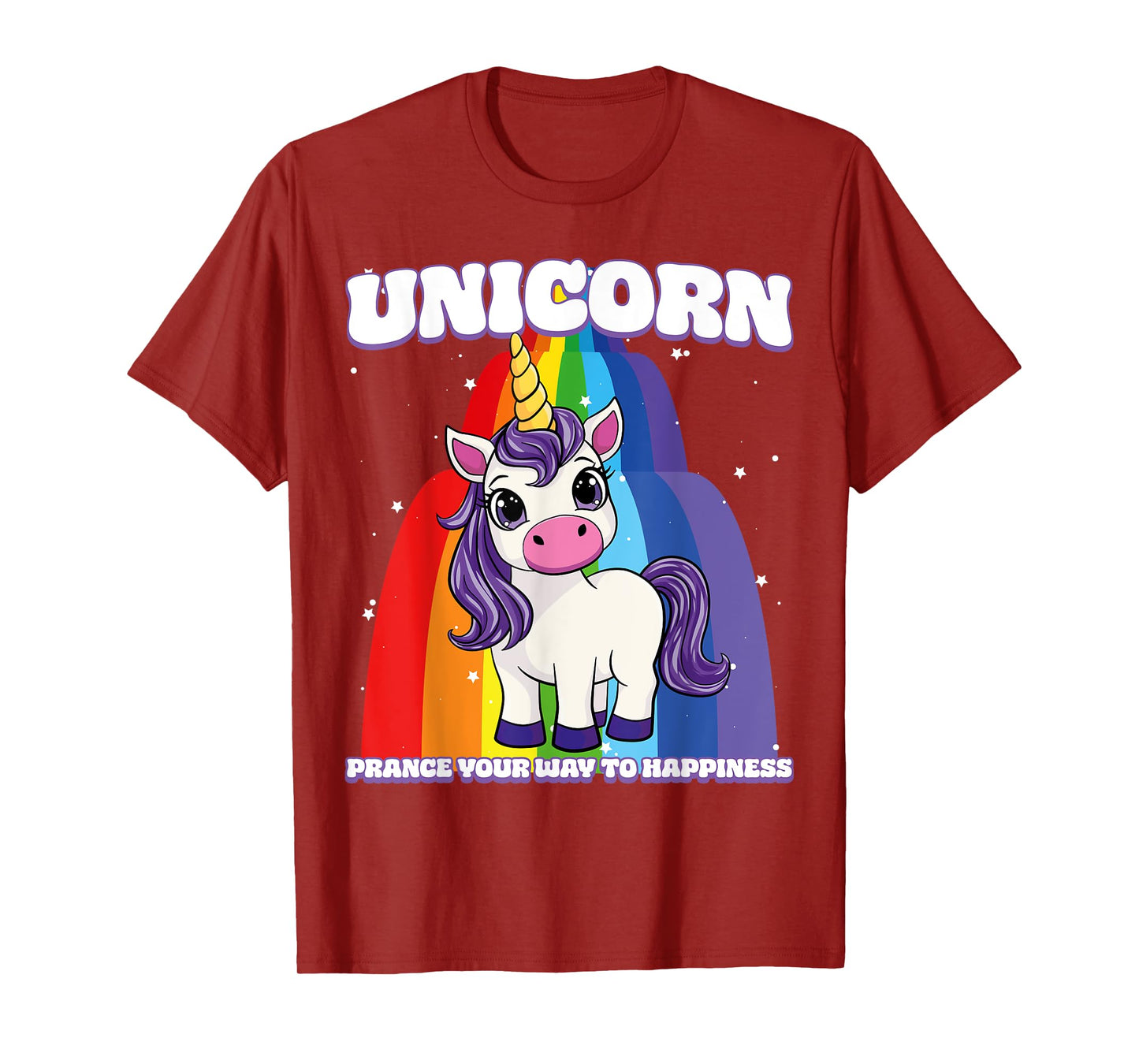 Unicorn Prance Your Way To Happiness Unicorn T-Shirt