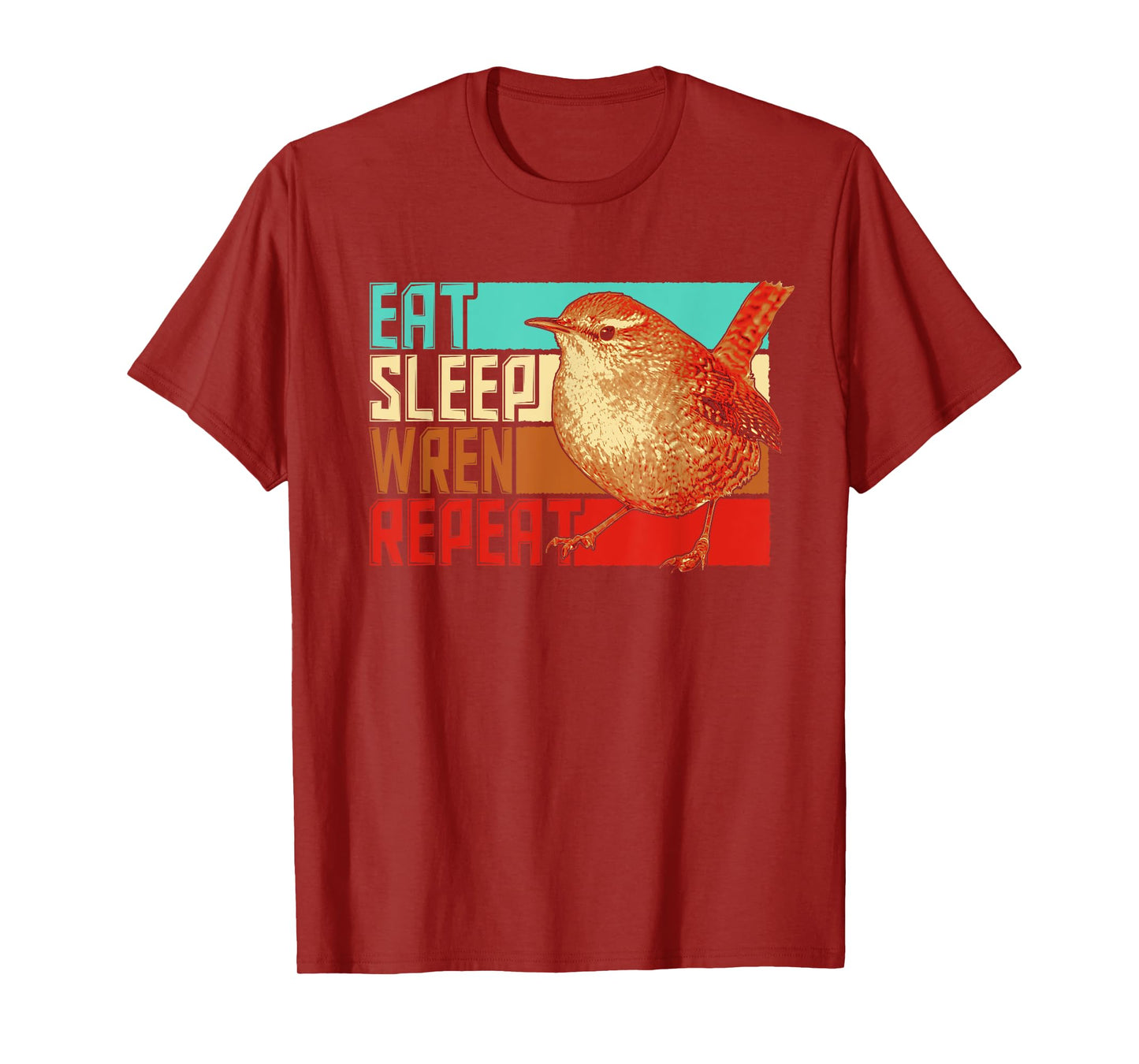 Vintage Eat Sleep Repeat Wren T-Shirt