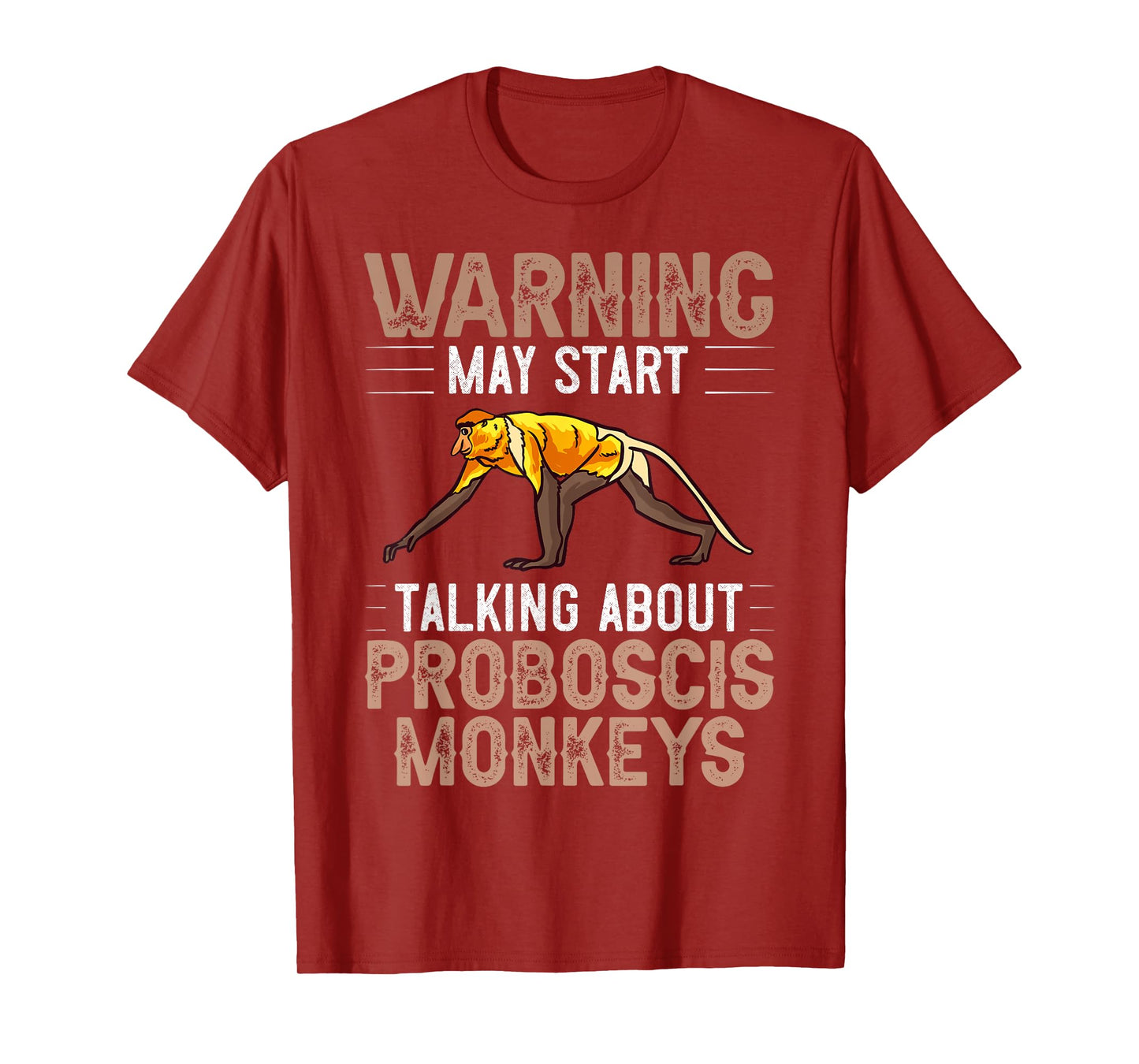 Proboscis Monkey Funny Asian Cute Animals T-Shirt