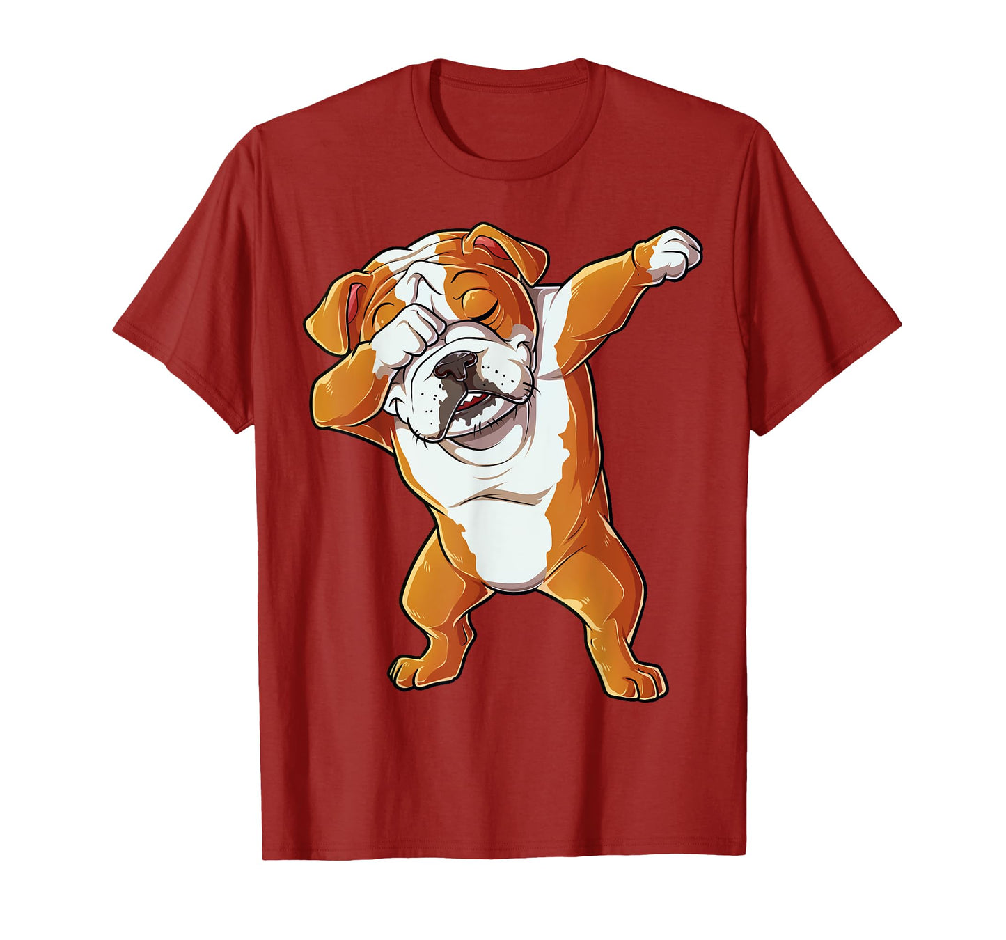 Dabbing English Bulldog T-Shirt Boys Dab Dance Puppy Lover T-Shirt