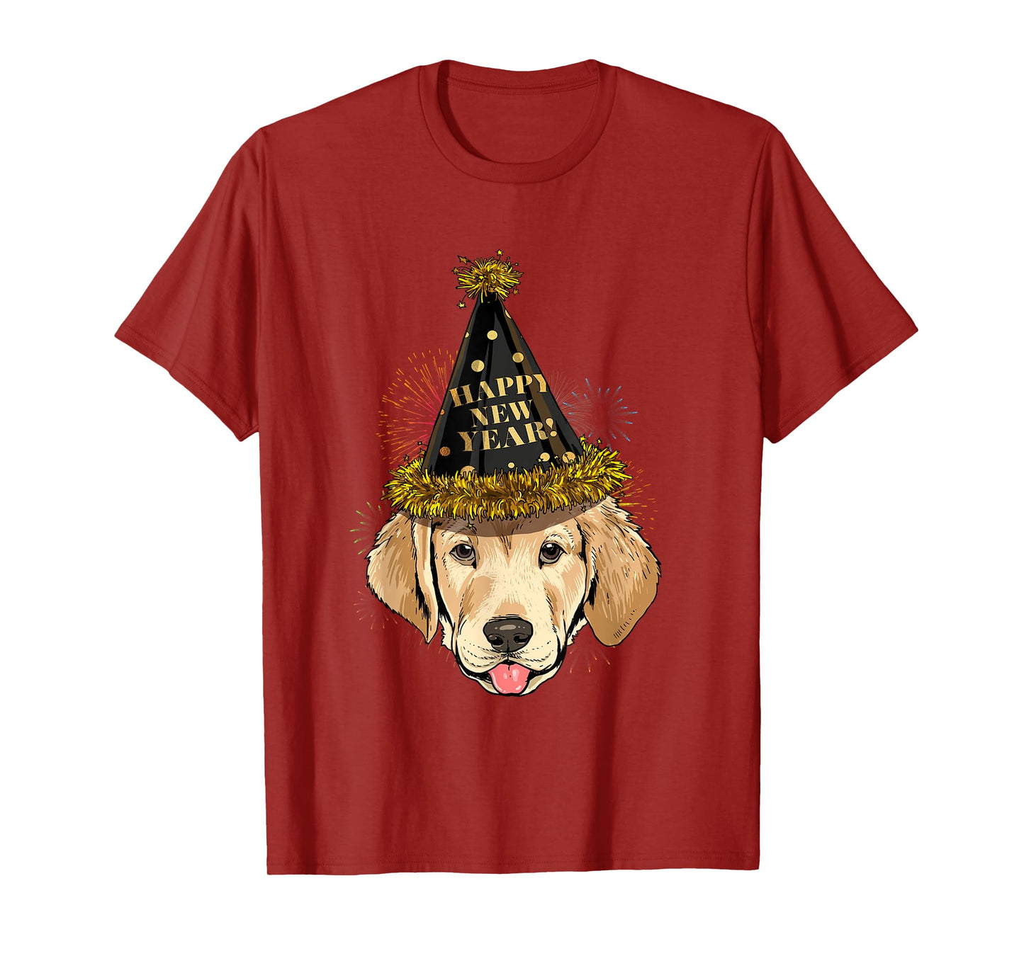 Labrador Retriever Happy New Year 2021 Dog T-Shirt