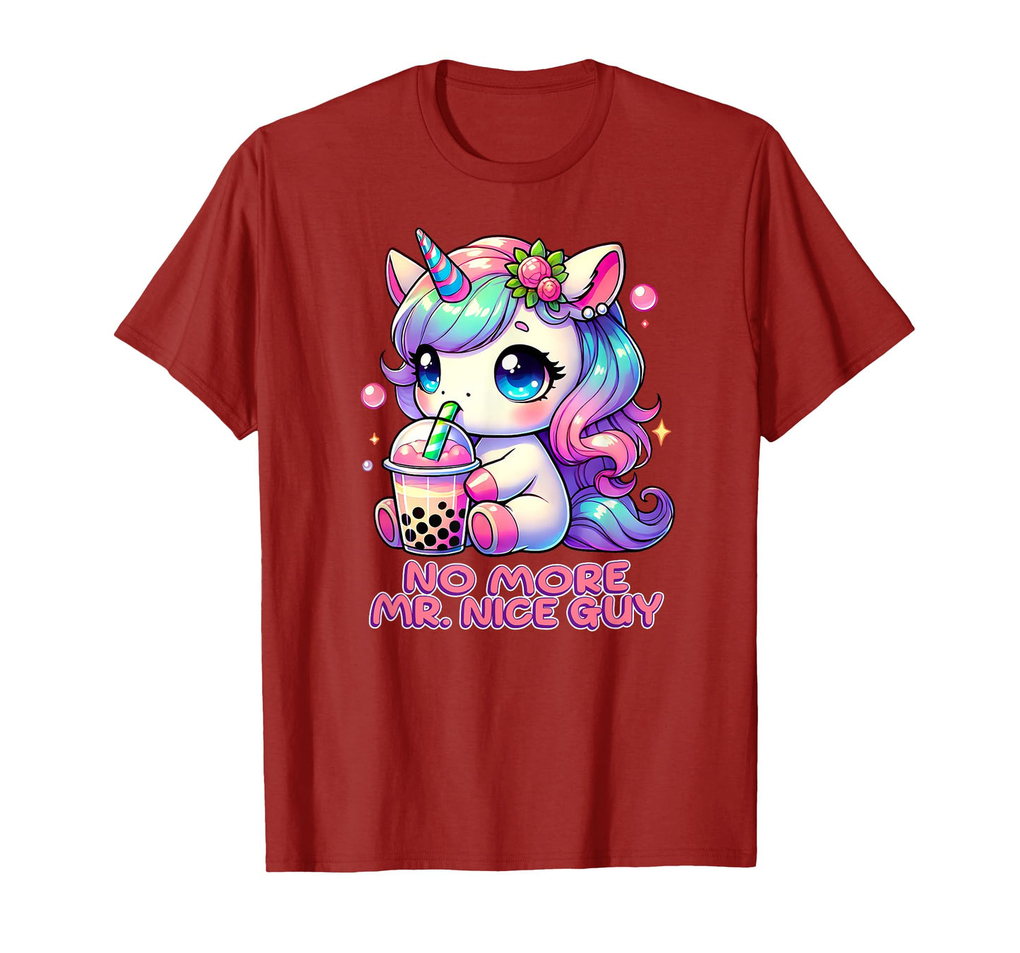 NO MORE MR NICE GUY Cute Unicorn Adult Kawaii Alpha Male T-Shirt