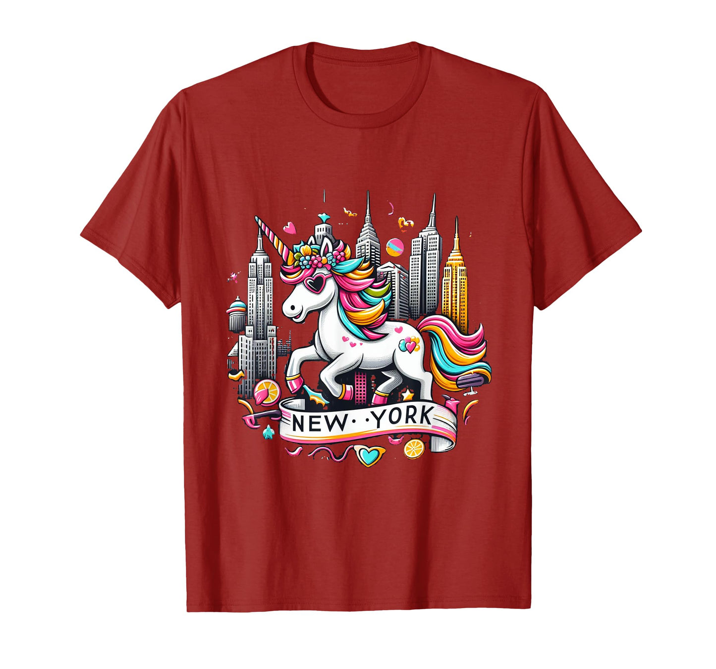 Unicorn New York NYC United States America Boys Girls Kids T-Shirt