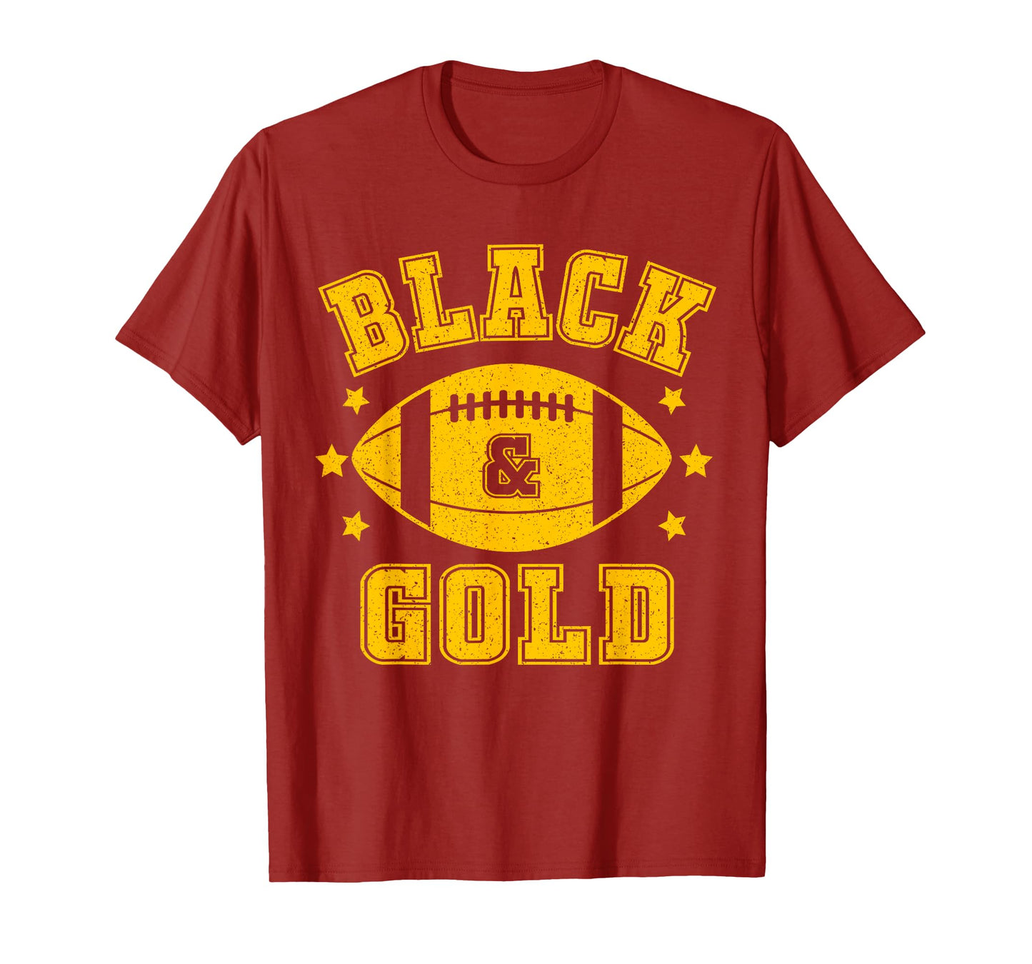 On Gameday Football We Wear Black And Gold School Spirit T-Shirt