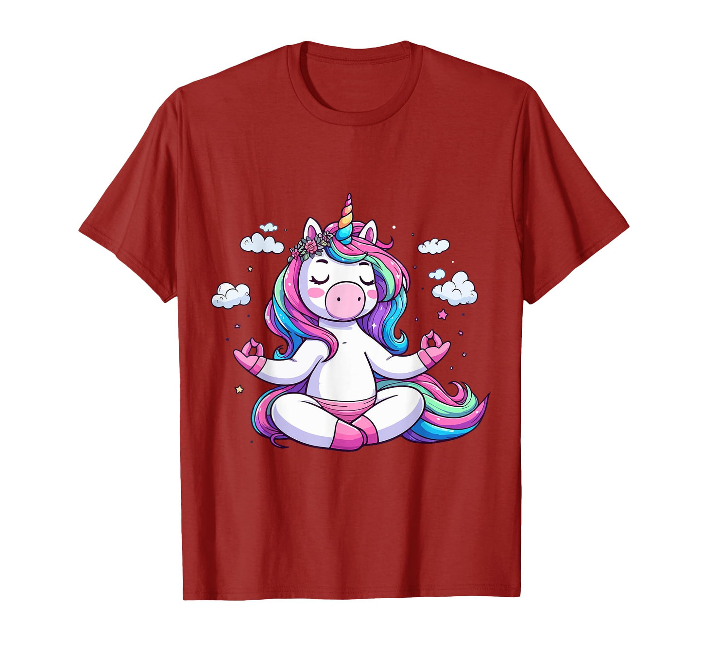 Meditation Unicorn Yoga Pose Relaxing Animal T-Shirt