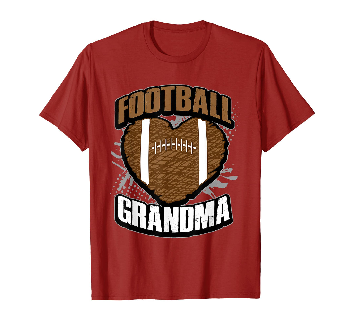 Football Grandma Shirt - Pigskin Heart Football Nana Granny T-Shirt