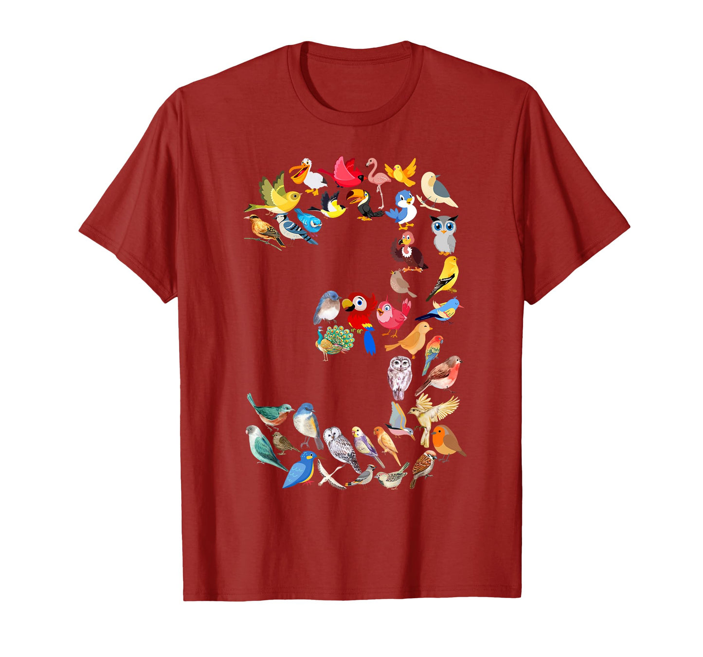 Toddler 3rd Birthday Birds Themed 3 Year Old Kids Bird Lover T-Shirt