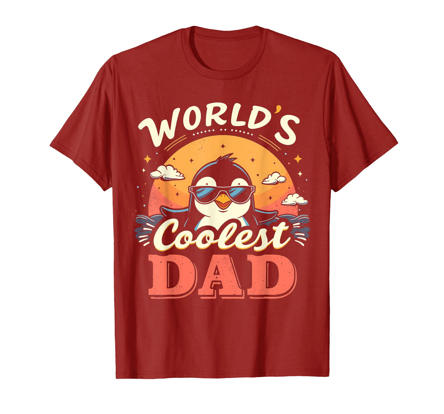 World's Coolest Dad Penguin Dad Penguin T-Shirt