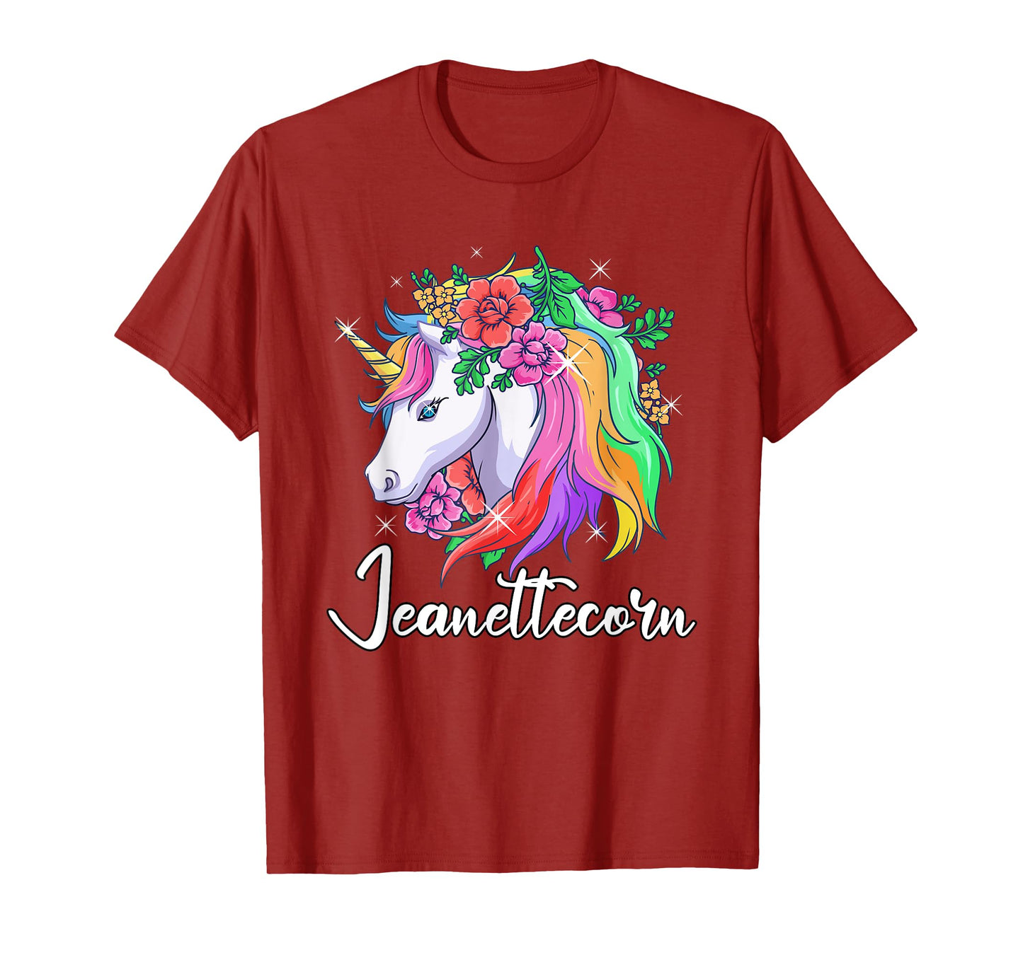 Cute Jeanettecorn Personalized Name Unicorn Jeanette T-Shirt
