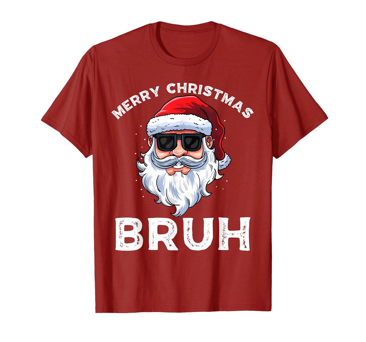 Merry Christmas Bruh Meme Funny Saying for Brother Boys Men T-Shirt