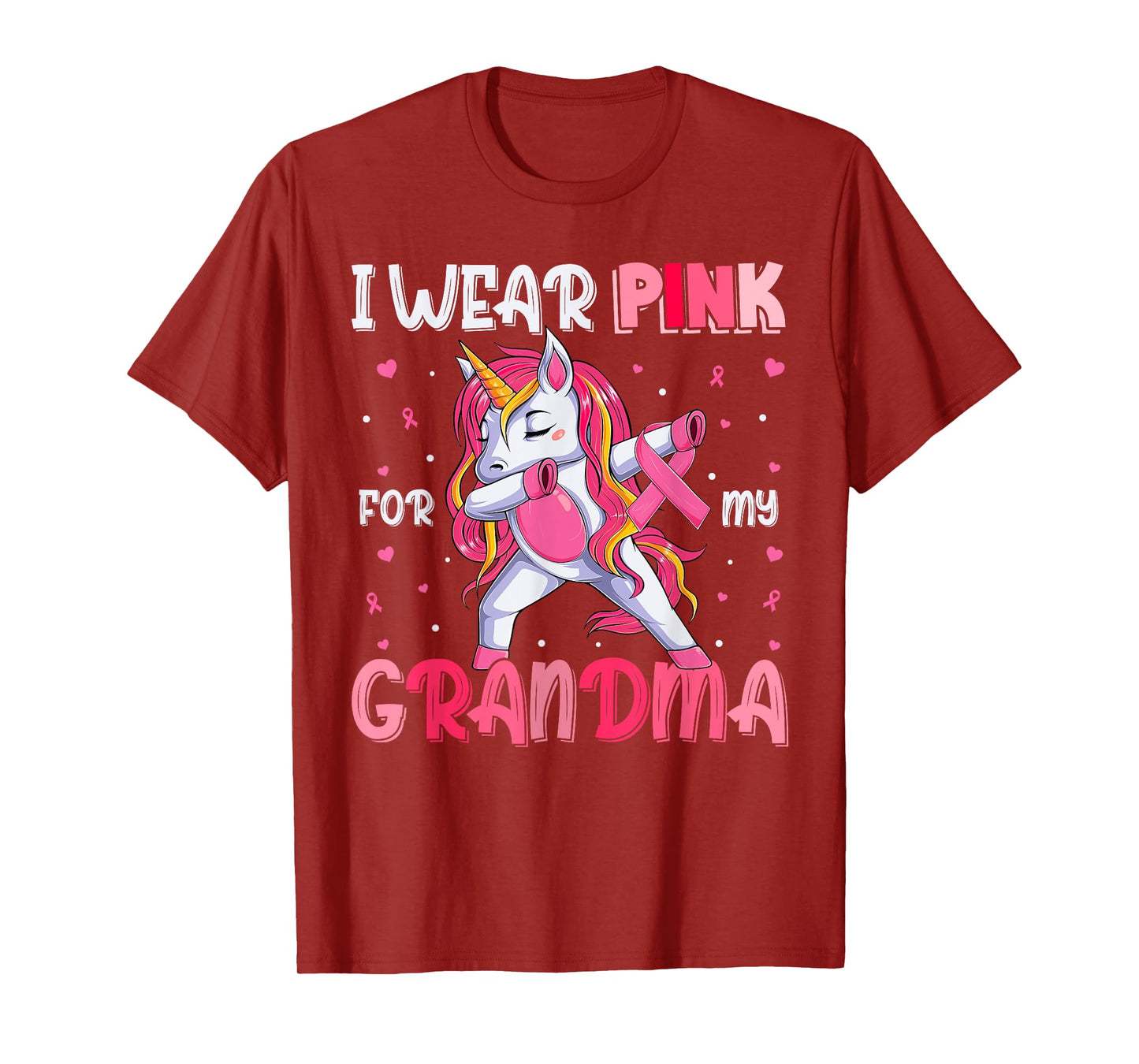 Breast Cancer Grandma, Girls I Wear Pink For My Grandma T-Shirt