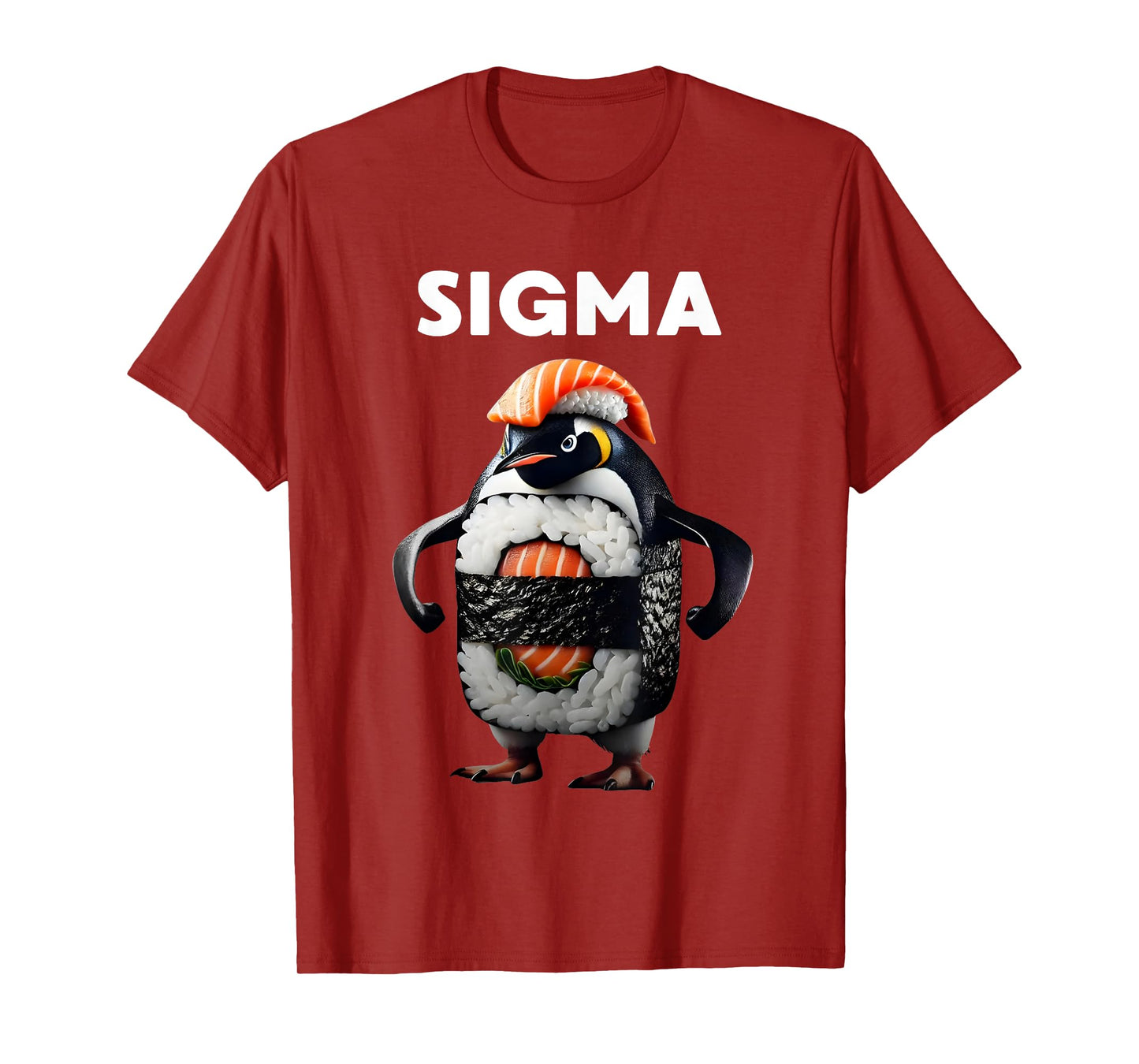 Sigma Italian Brainrot Meme Penguin Sushi Salmon Youth Kid T-Shirt
