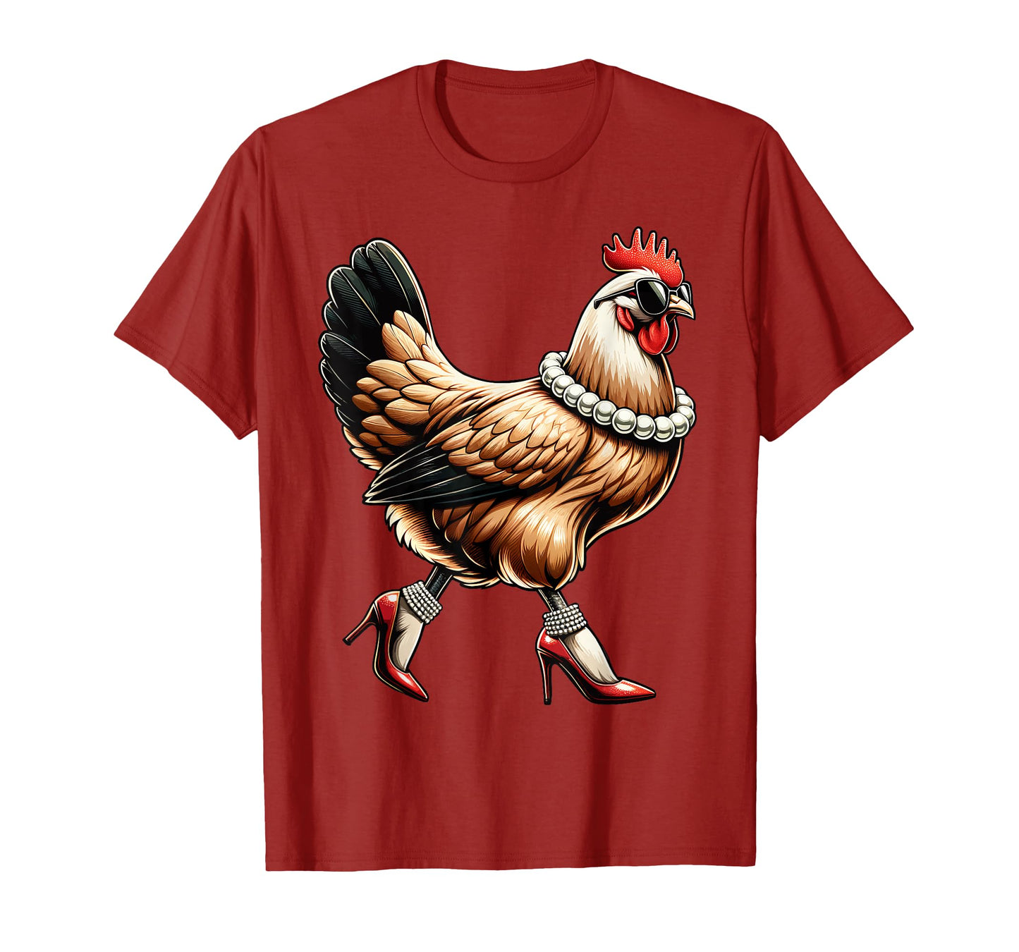 Chicken Funny Fried but Fabulous Graphic Women Chicken Lover T-Shirt
