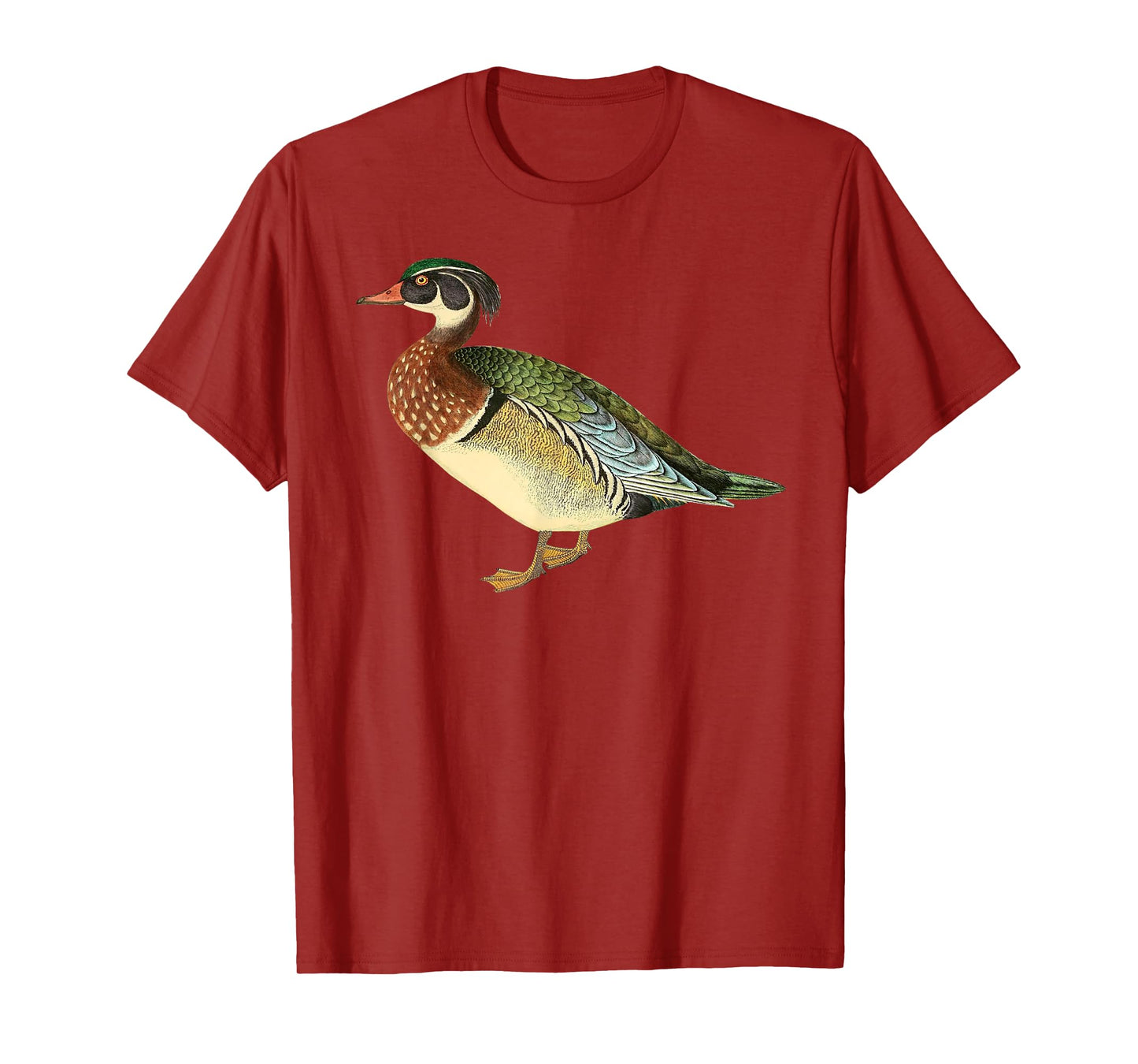Duck T-shirt Cute Wood Duck Tee Vintage Duck Graphic T-Shirt