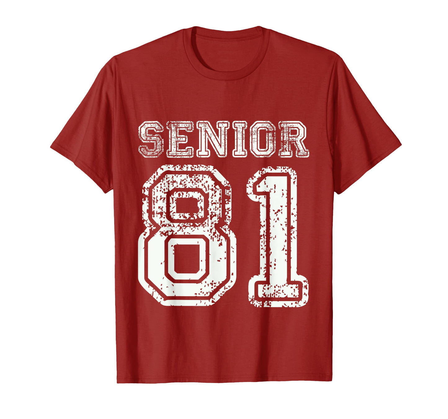 Senior 81 Class of 1981 Retro College High School Graduation T-Shirt