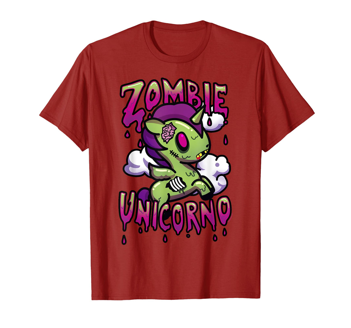 Tokidoki Halloween Zombie Unicorno Milo Portrait T-Shirt