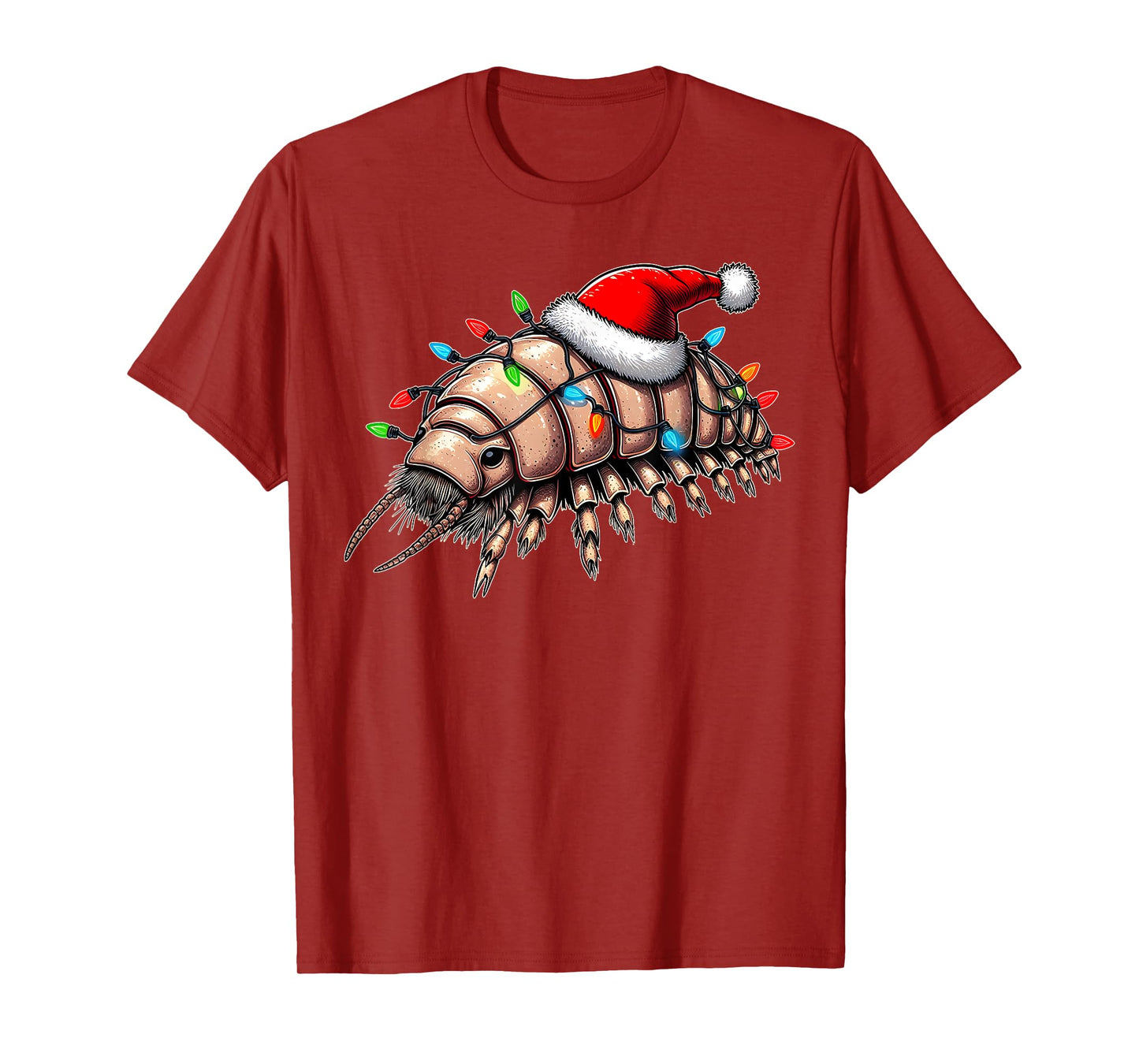 Isopod Funny Isopods Christmas Hat Xmas T-Shirt