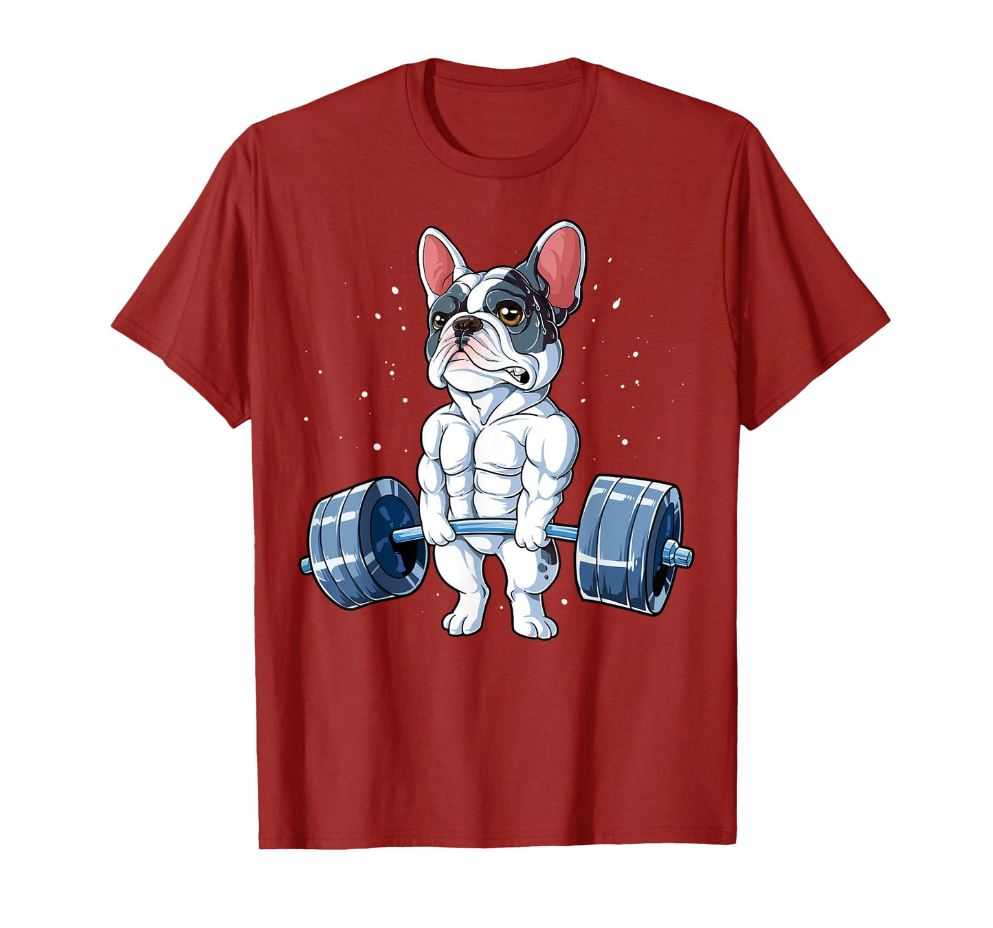 French Bulldog Weightlifting Funny Deadlift Men Fitness Gym T-Shirt